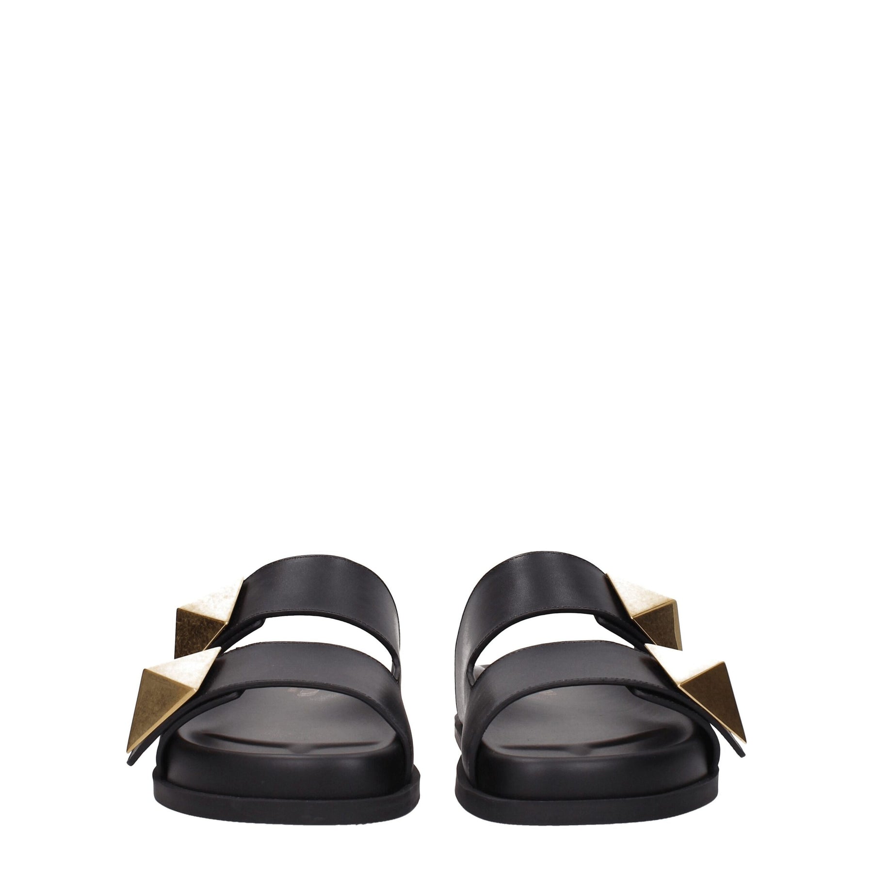 Valentino Garavani Black Leather Slippers | Regal Royce