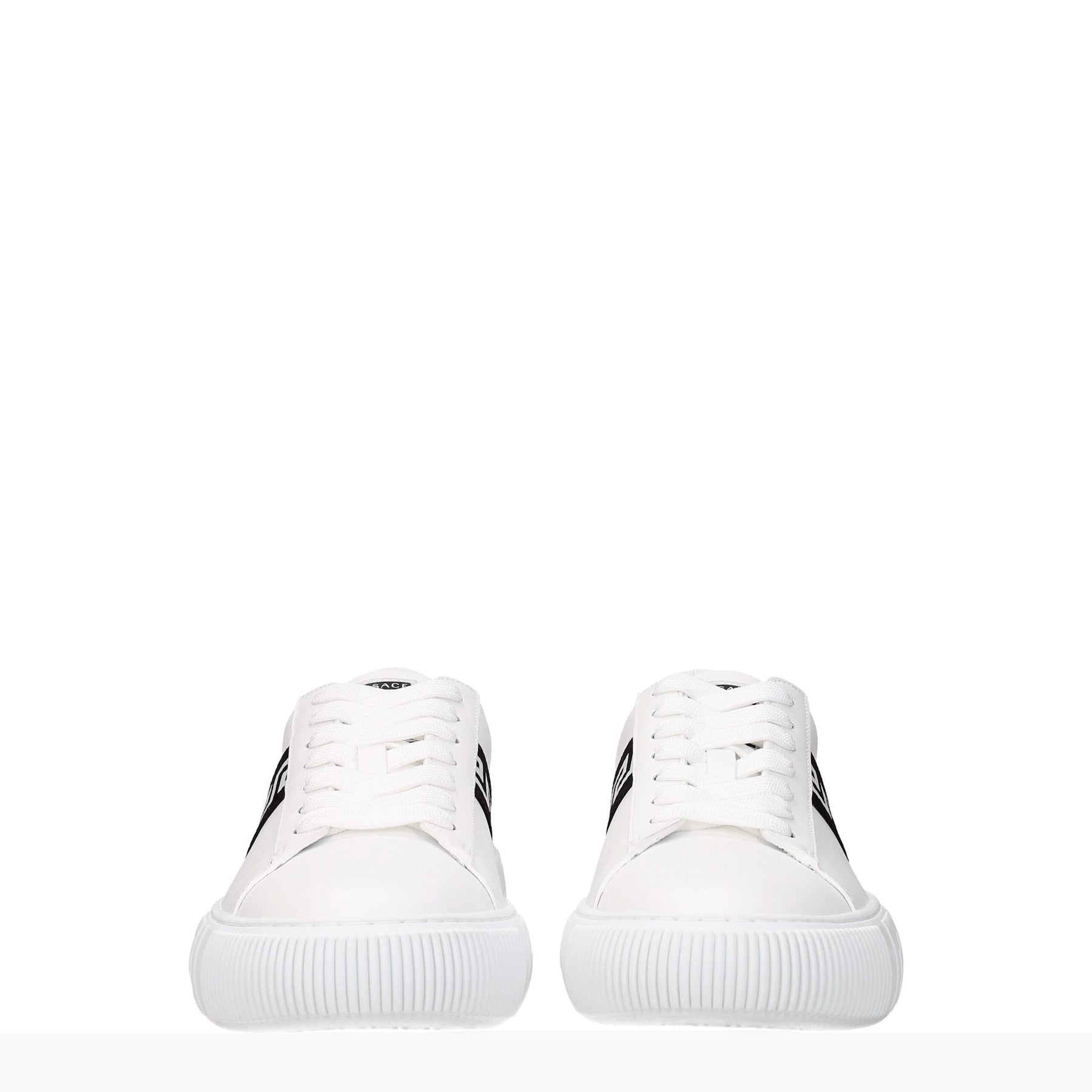 Versace White Leather Sneakers | Regal Royce