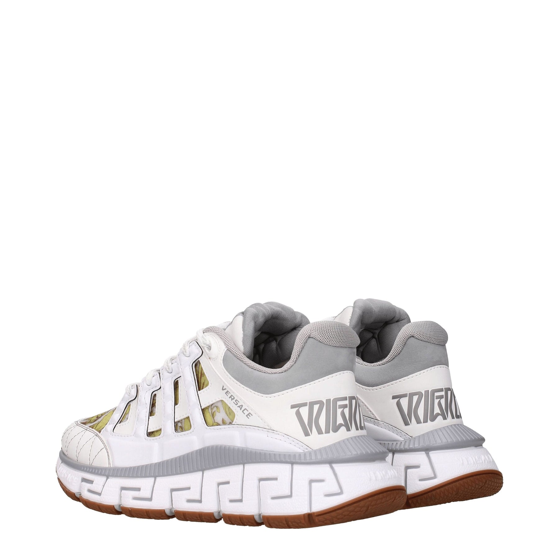 Versace White Leather Athletic Sneakers | Regal Royce