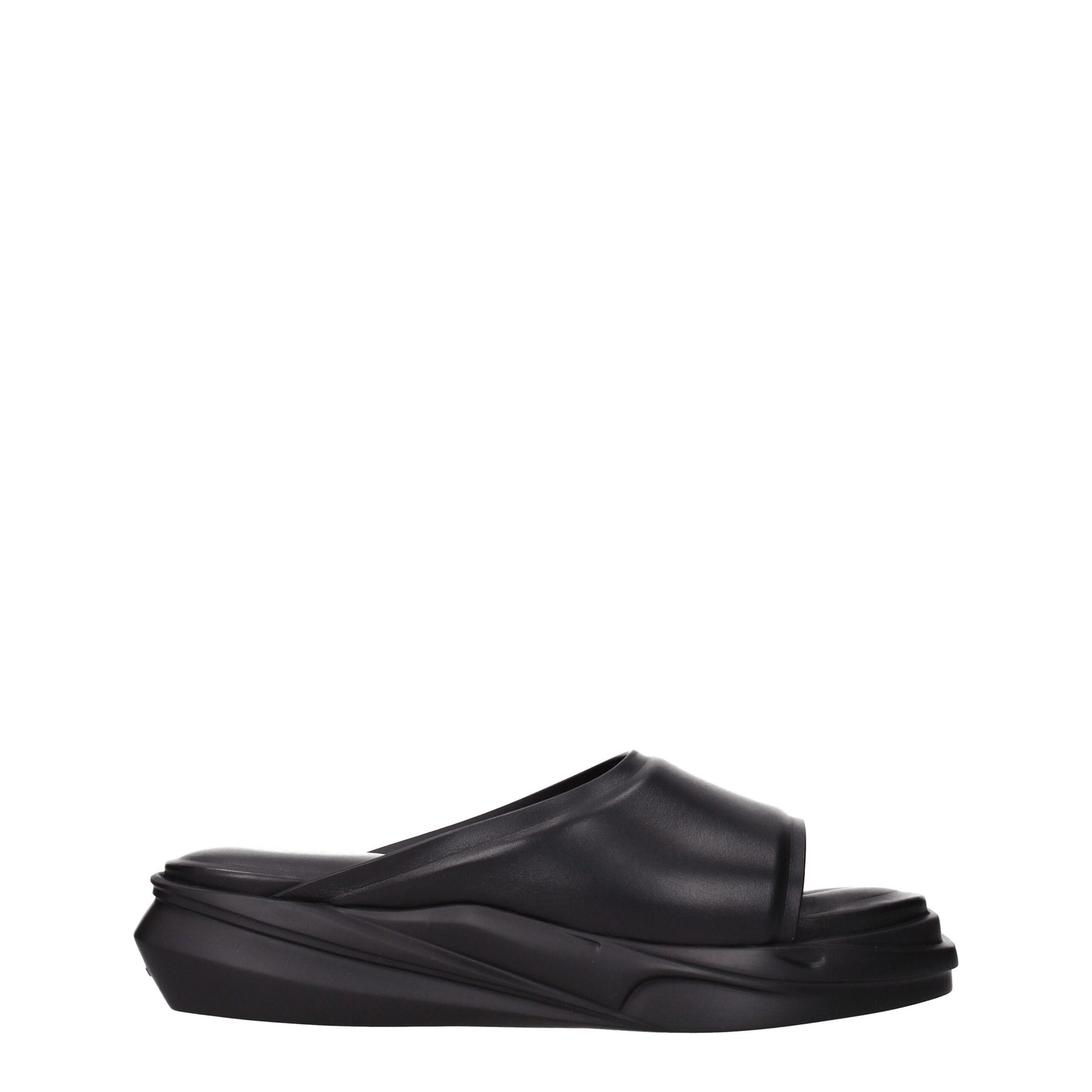 Alyx Black Leather Slippers | Regal Royce