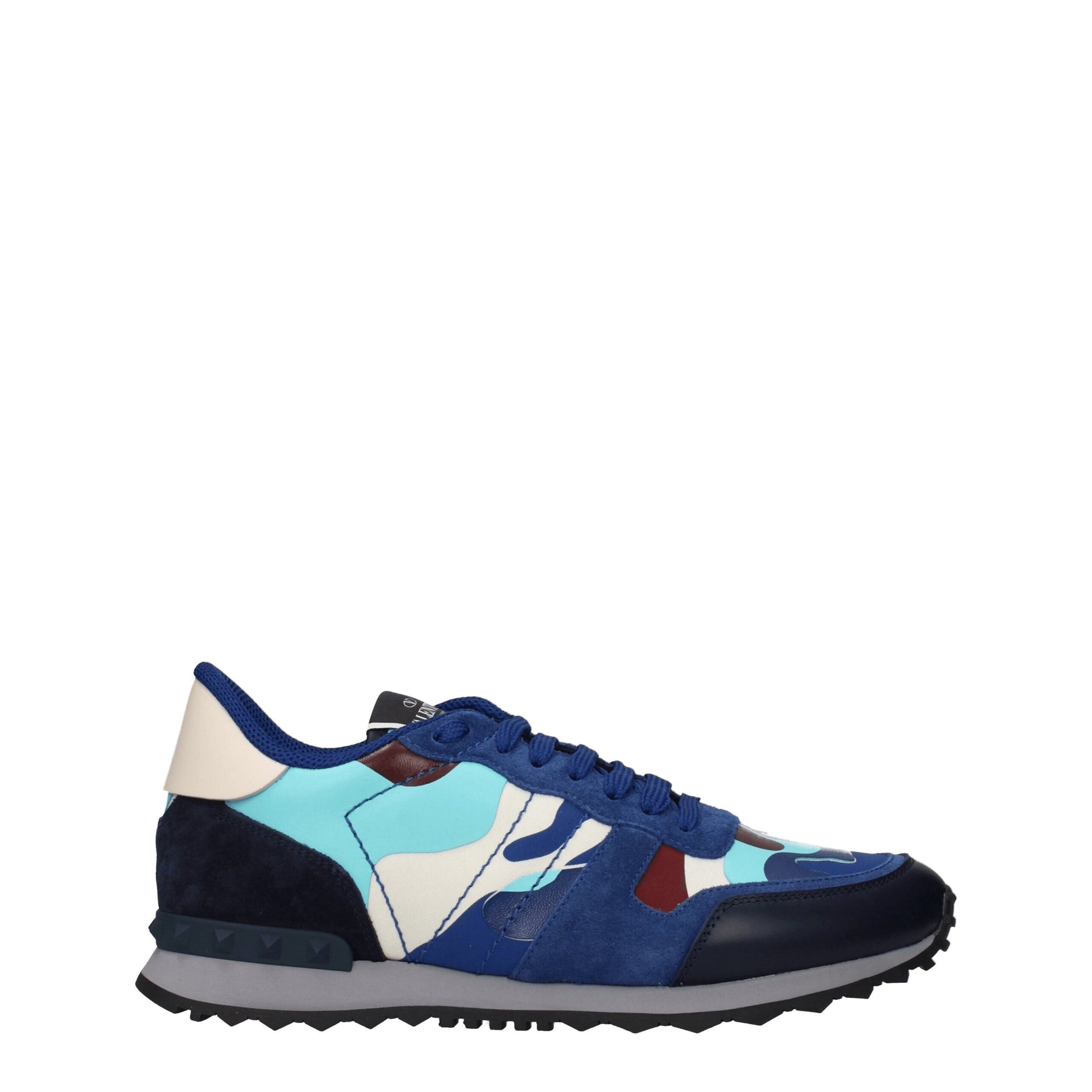 Valentino Garavani Blue Leather Athletic Sneakers | Regal Royce