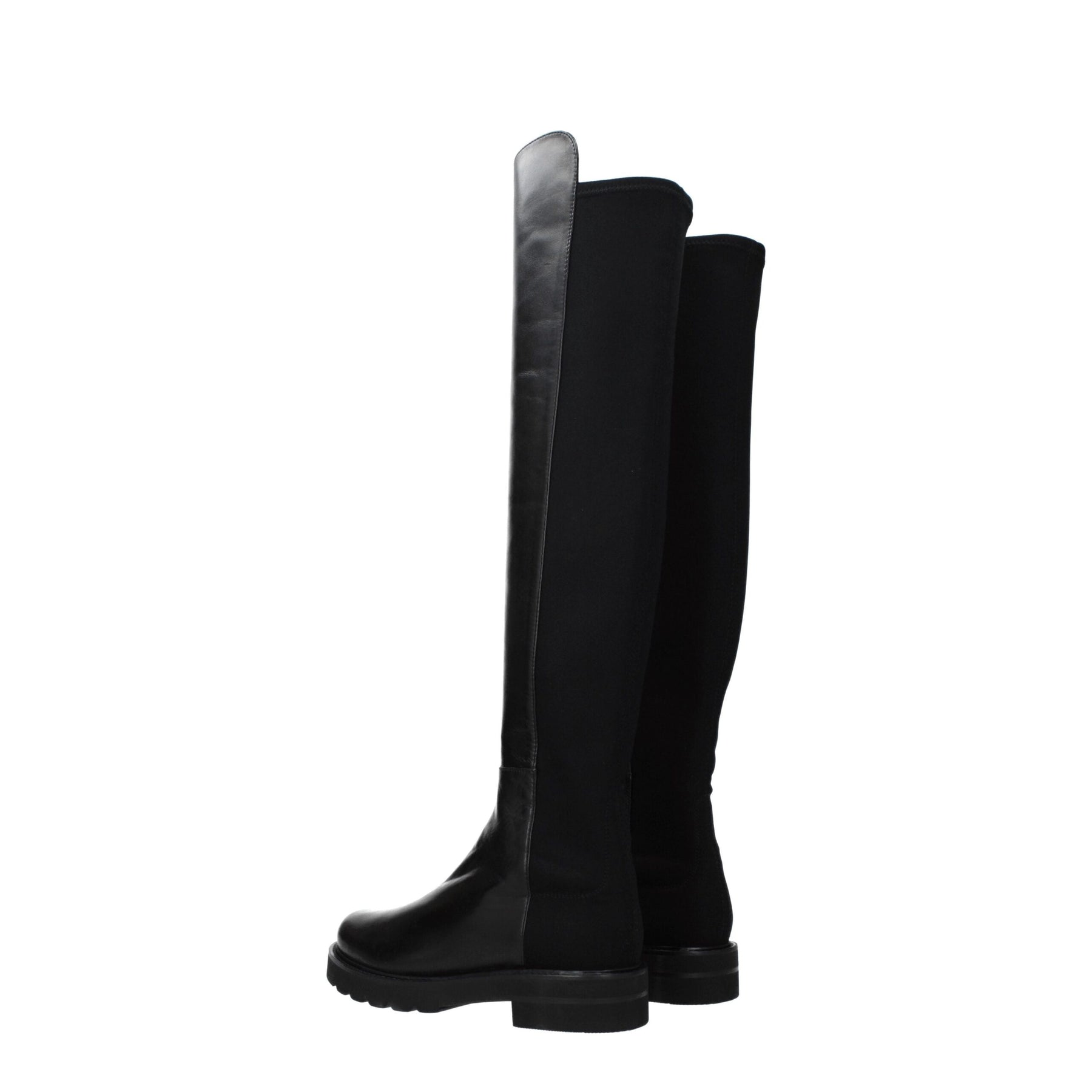 Stuart Weitzman Black Leather Over The Knee | Regal Royce