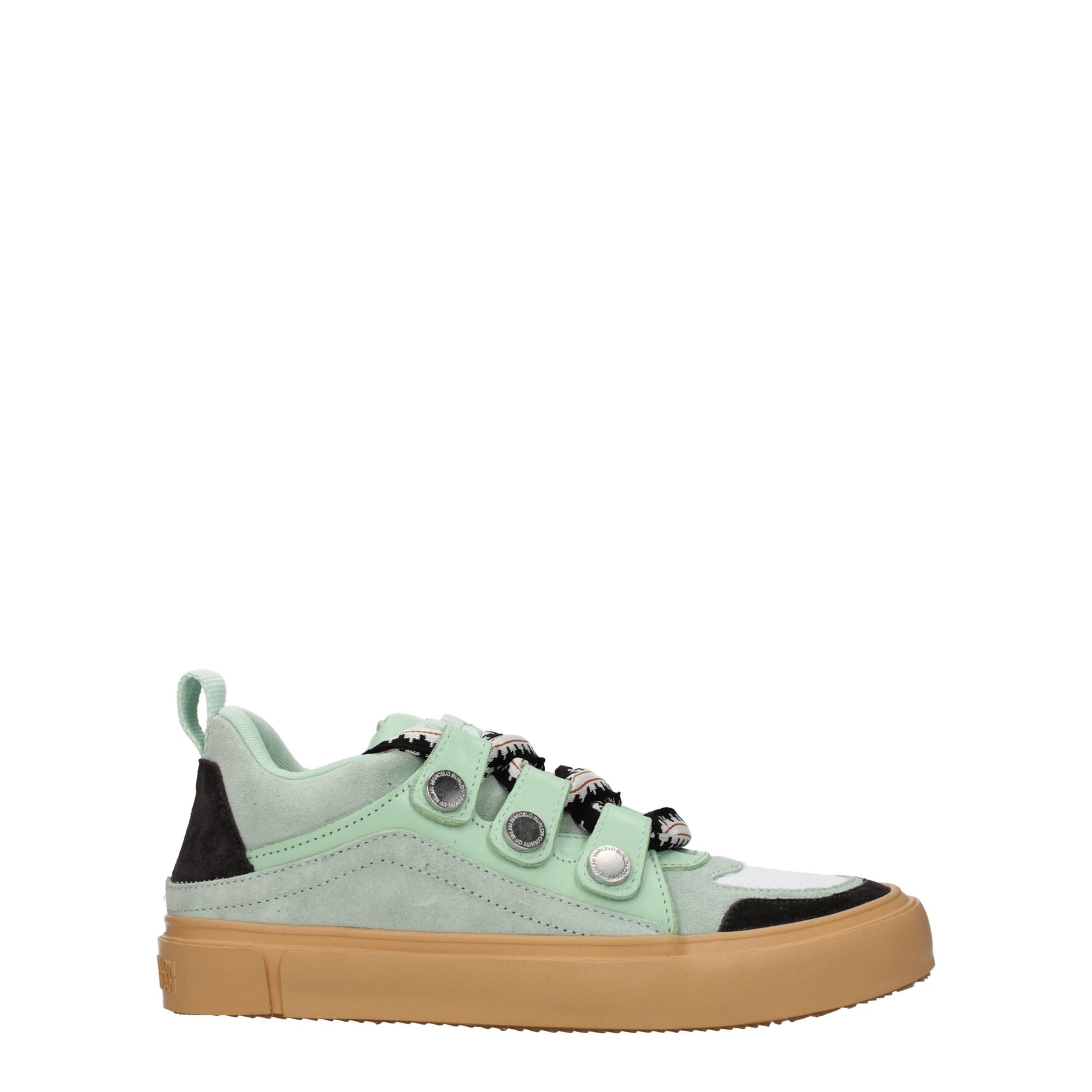 Marcelo Burlon Green Leather Low Top Sneakers | Regal Royce