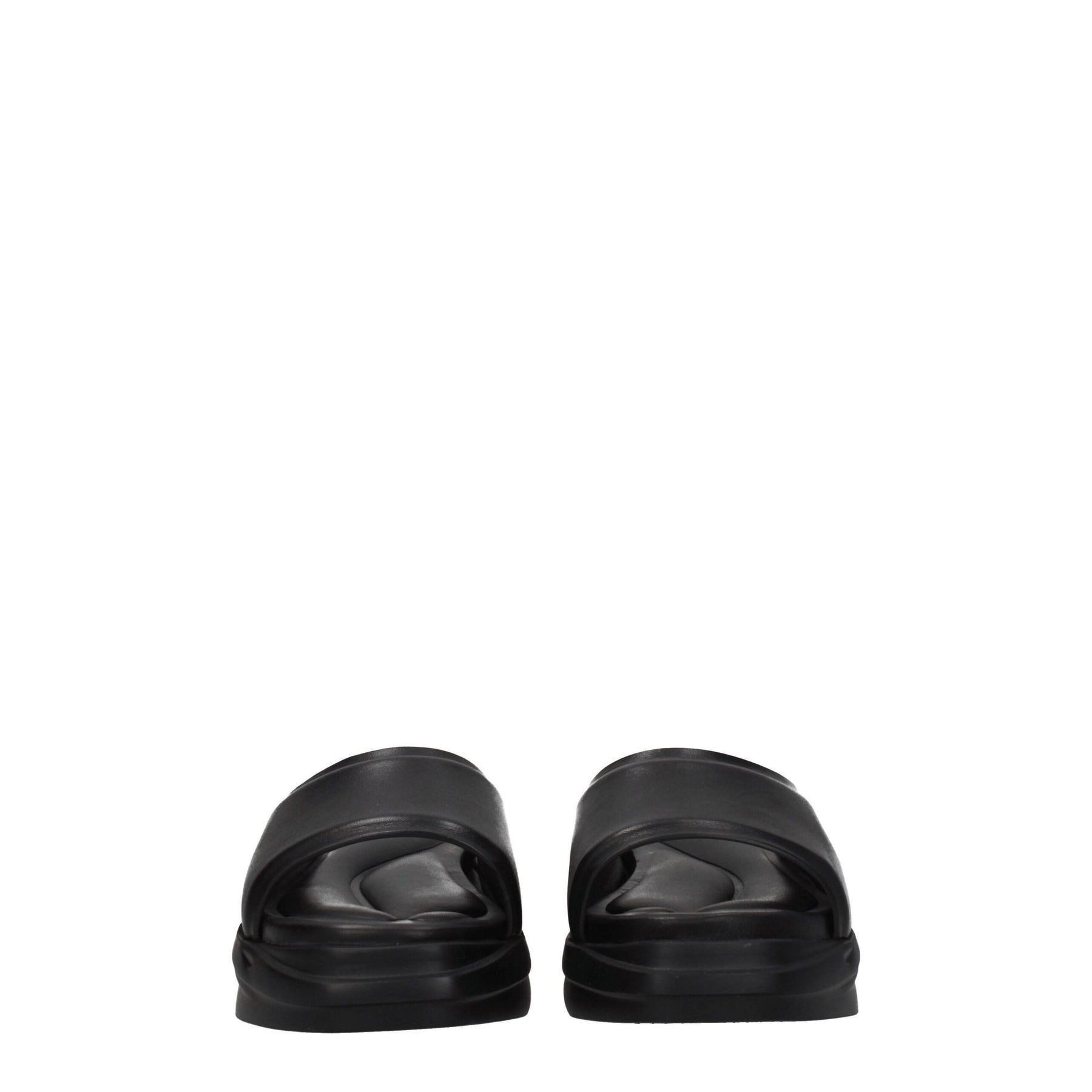 Alyx Black Leather Slippers | Regal Royce
