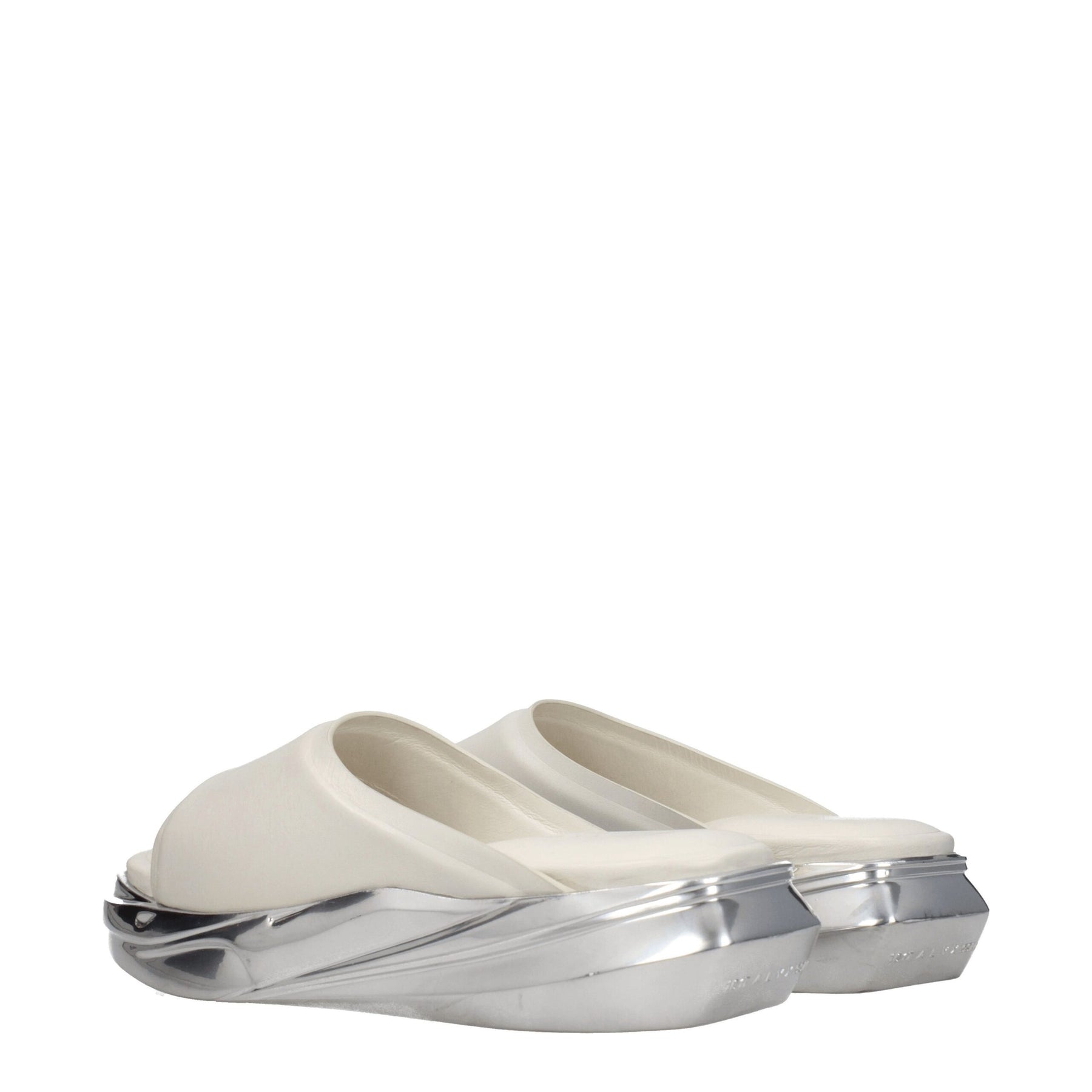 Alyx Gray Leather Slippers | Regal Royce