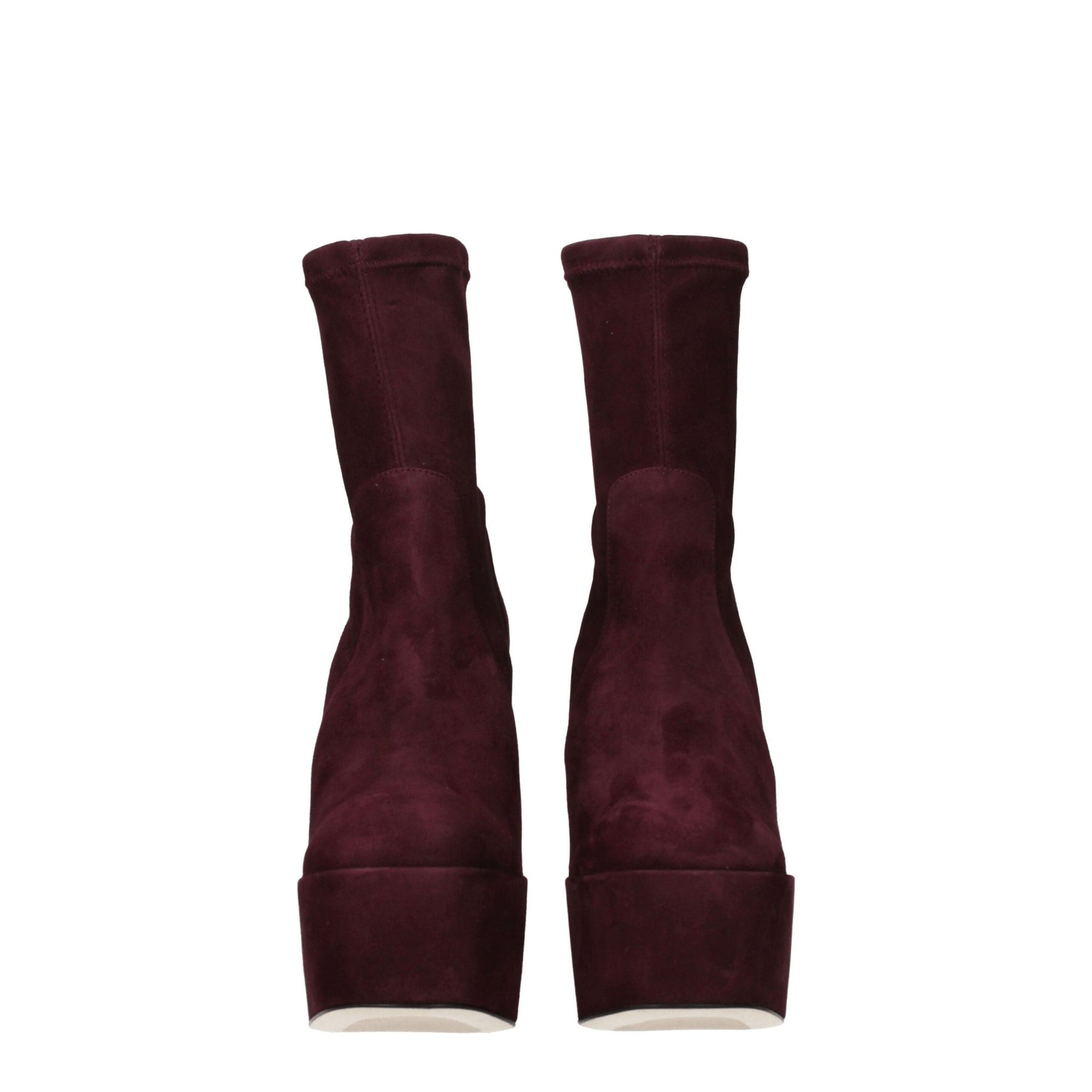 Stuart Weitzman Purple Leather Ankle Boots | Regal Royce
