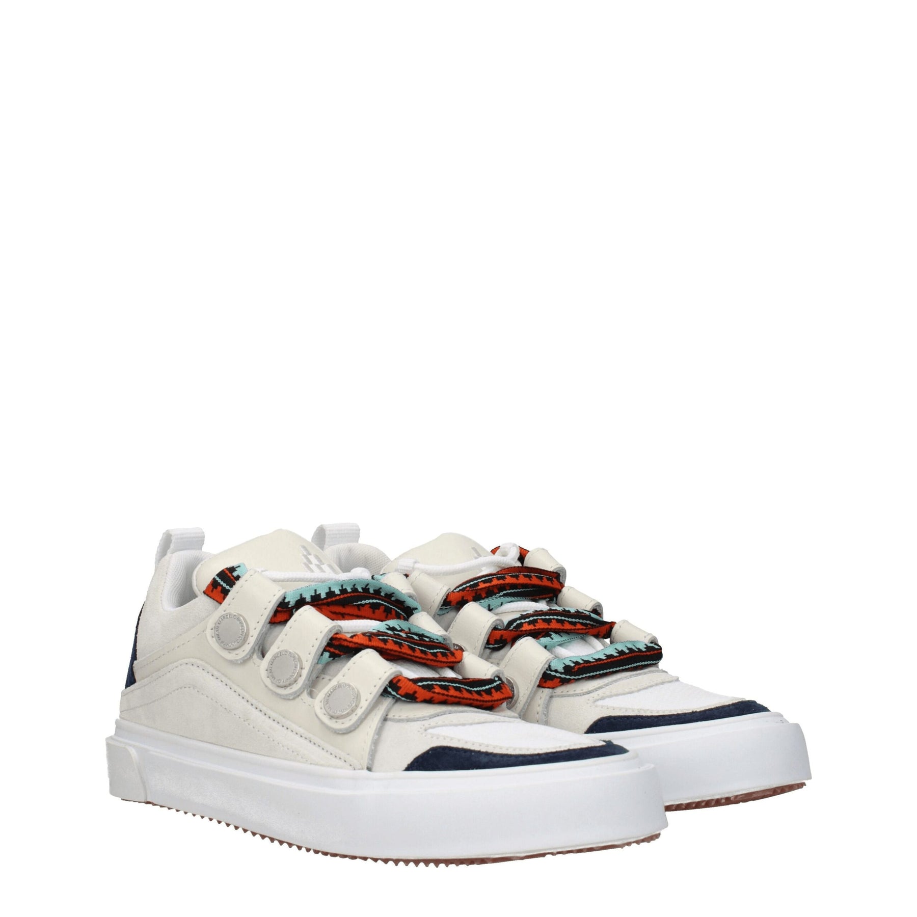 Marcelo Burlon Beige Leather Low Top Sneakers | Regal Royce