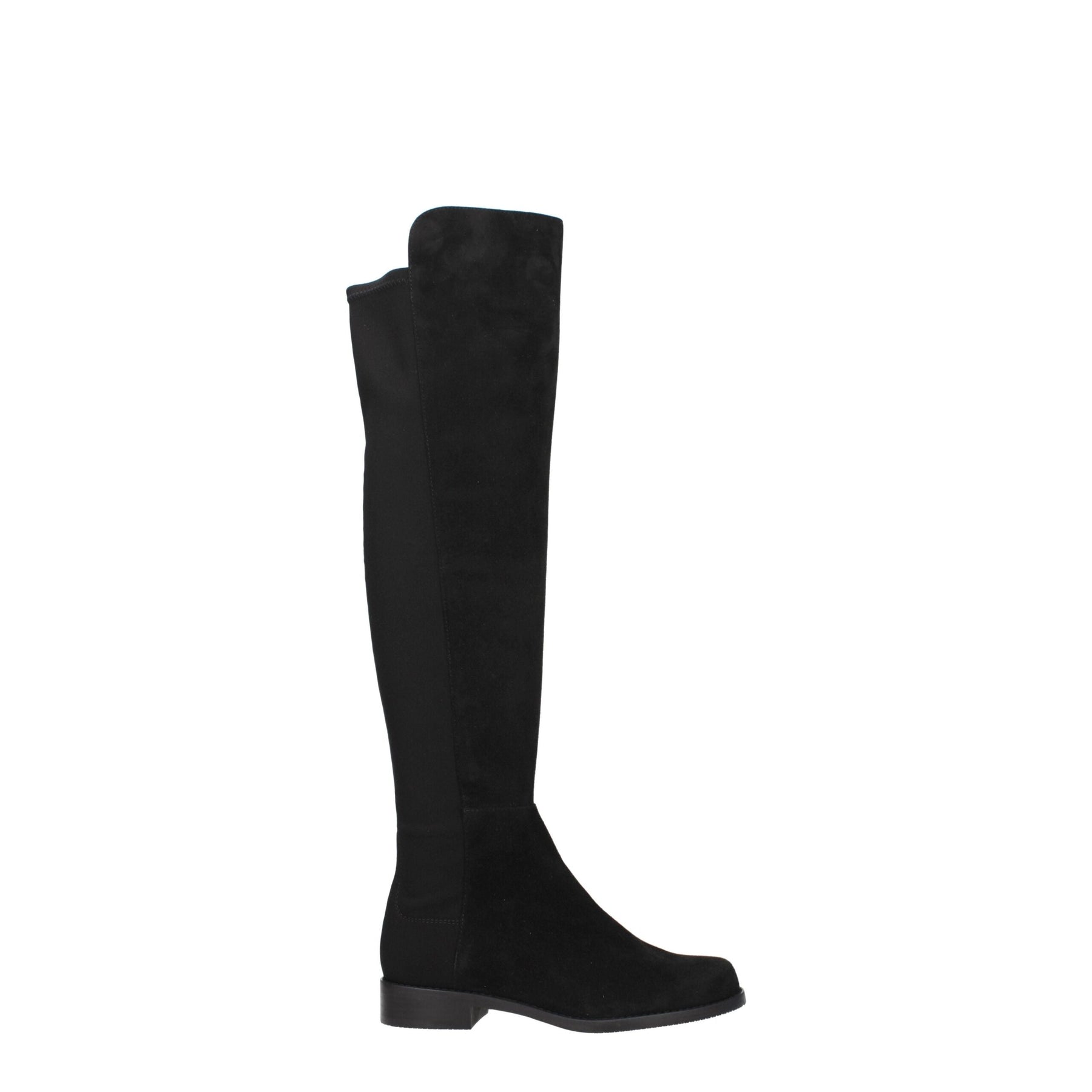 Stuart Weitzman Black Leather Over The Knee | Regal Royce