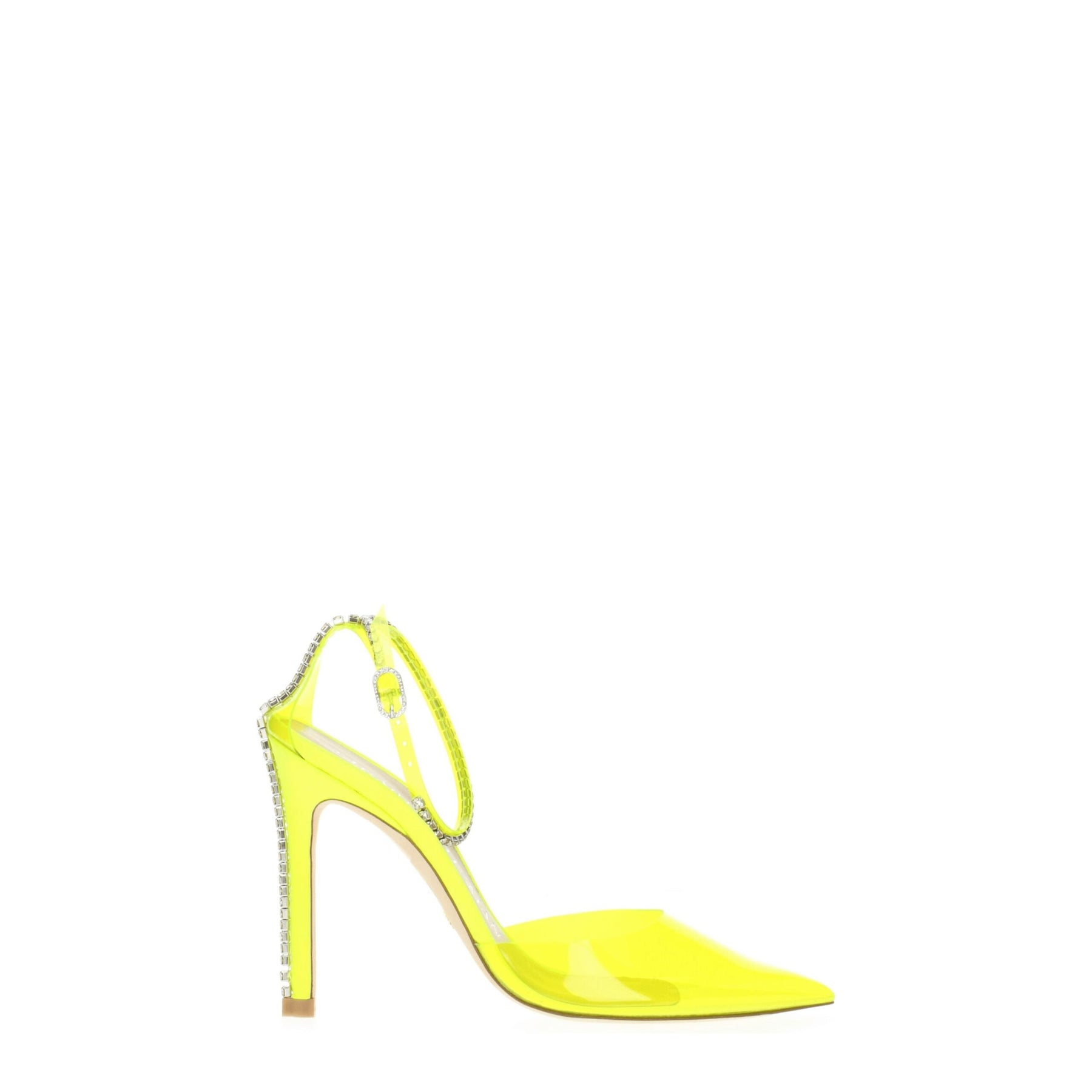 Stuart Weitzman Yellow Pvc Stiletto Heel Sandals | Regal Royce