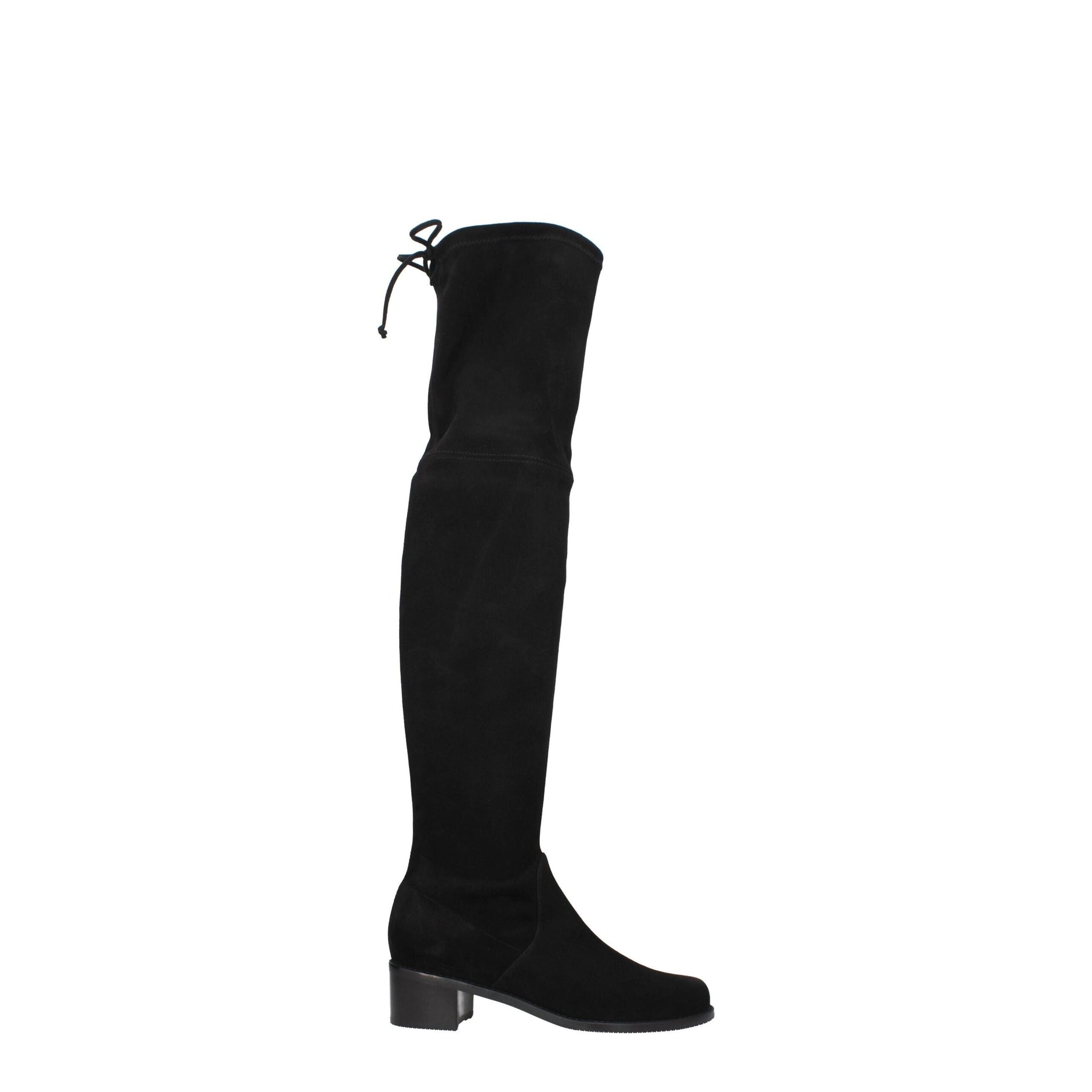 Stuart Weitzman Black Leather Over The Knee | Regal Royce