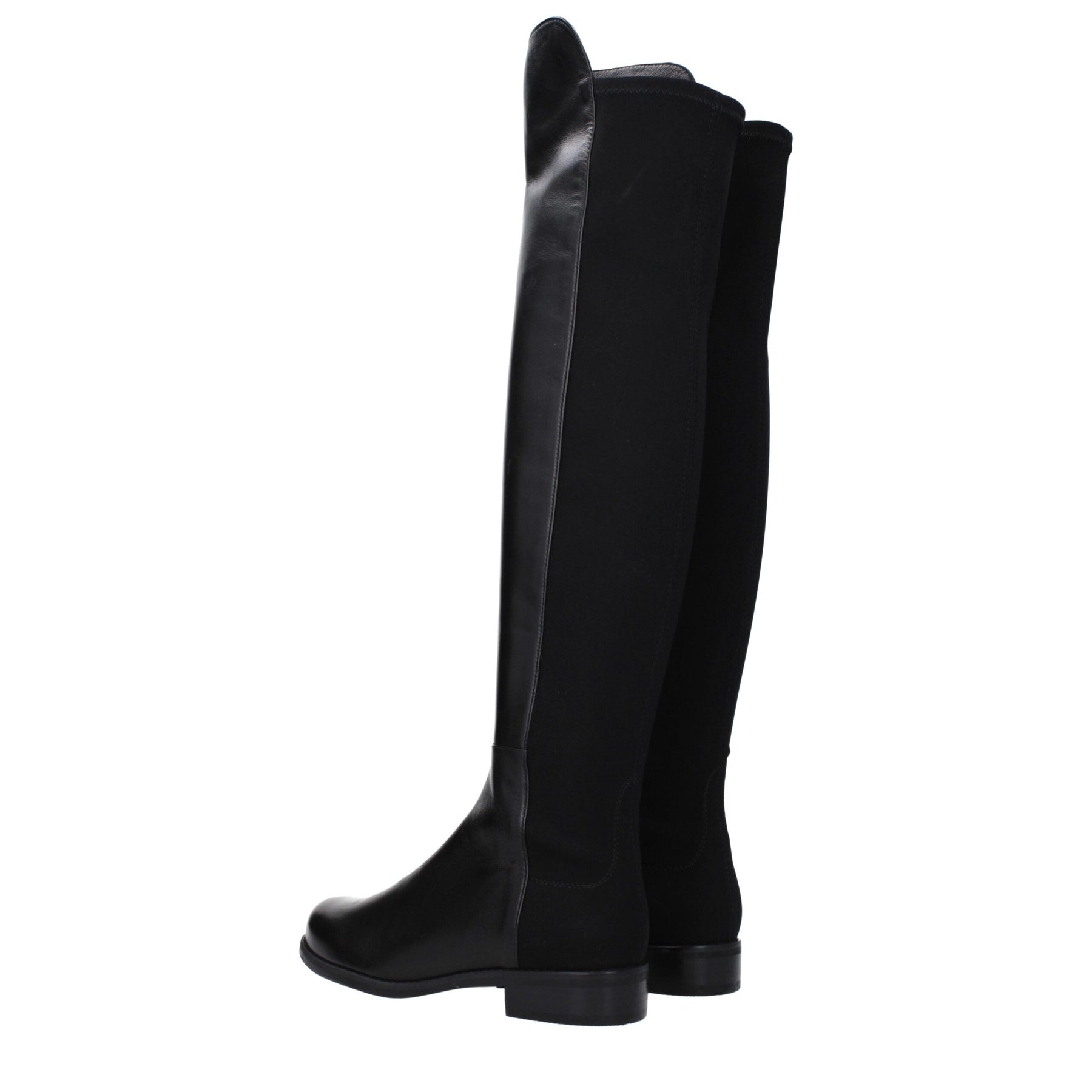 Stuart Weitzman Black Leather Over The Knee | Regal Royce