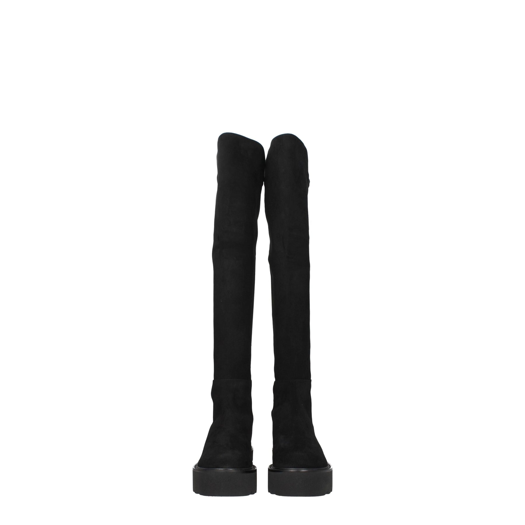 Stuart Weitzman Black Leather Over The Knee | Regal Royce