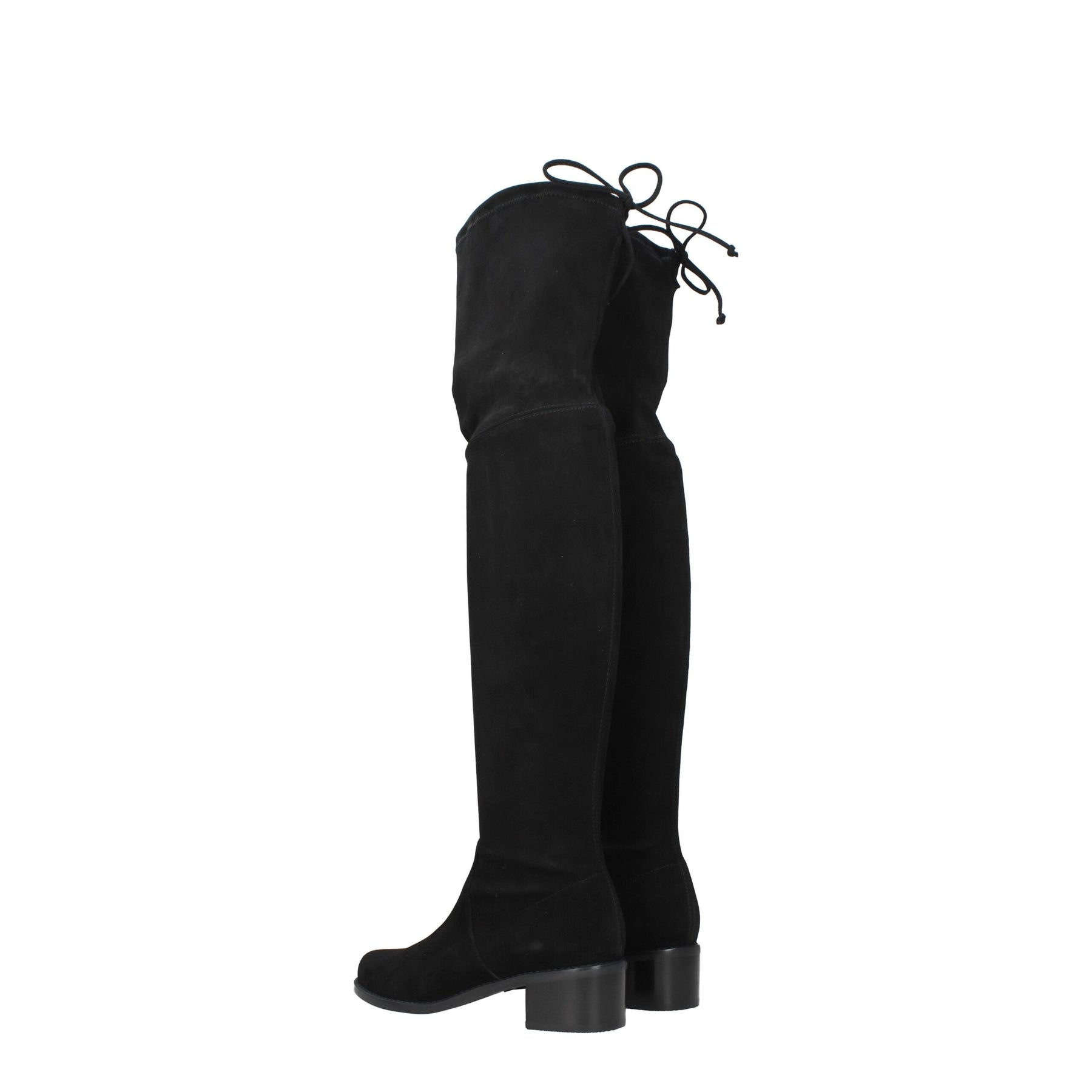 Stuart Weitzman Black Leather Over The Knee | Regal Royce