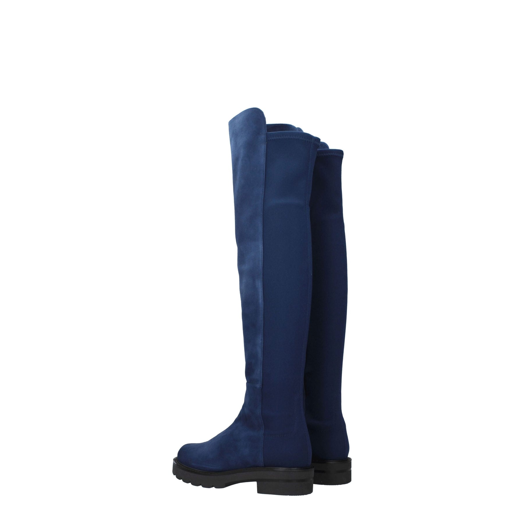 Stuart Weitzman Blue Leather Over The Knee | Regal Royce