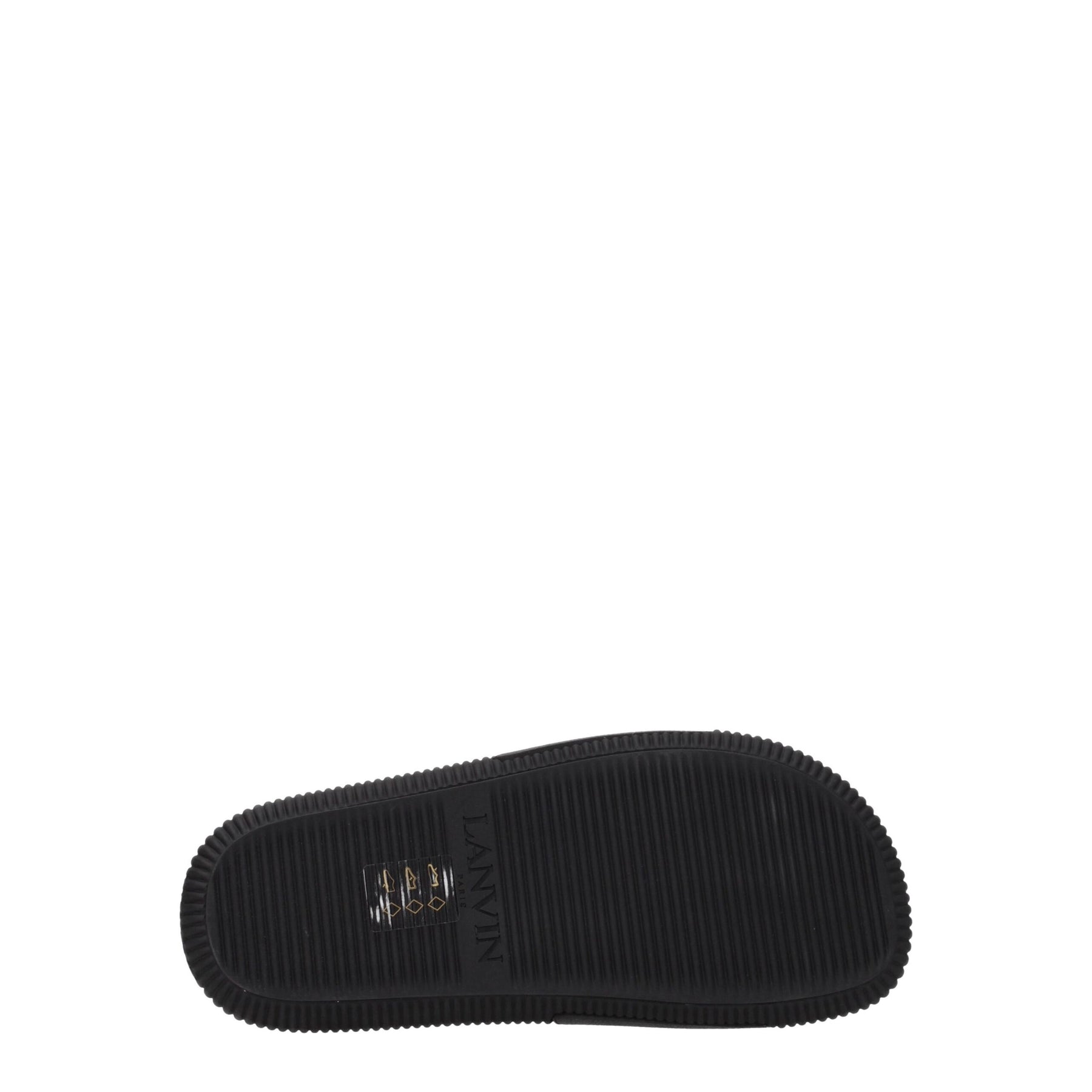 Lanvin Black Cotton Slippers | Regal Royce
