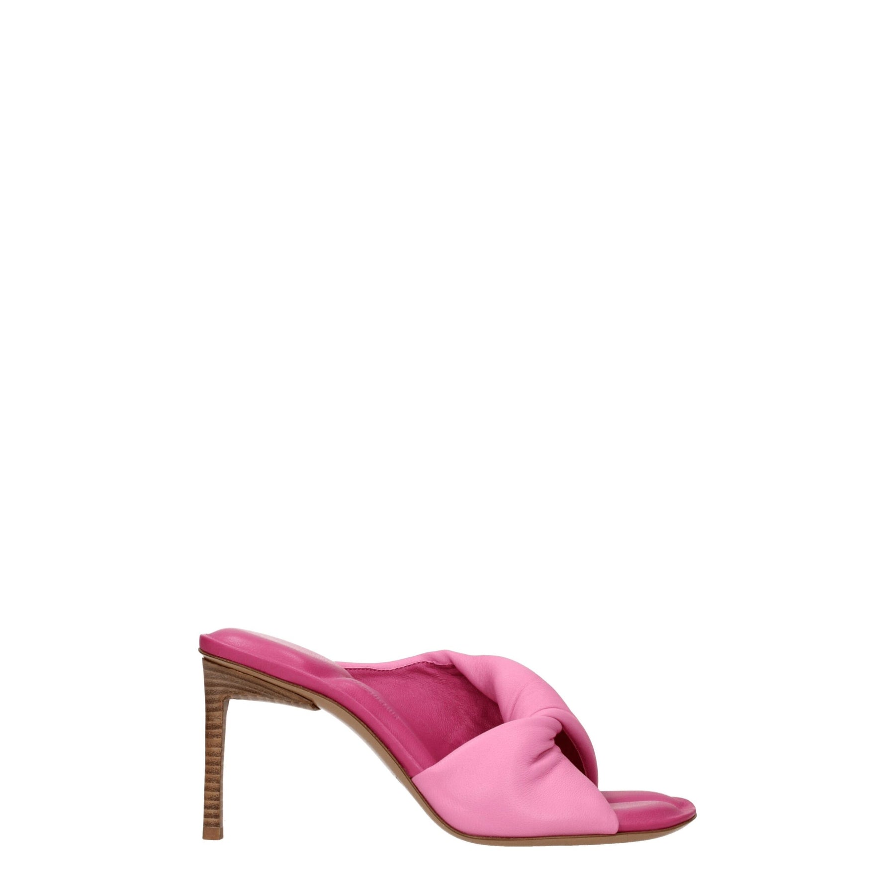 Jacquemus Pink Leather Stiletto Heel Sandals | Regal Royce