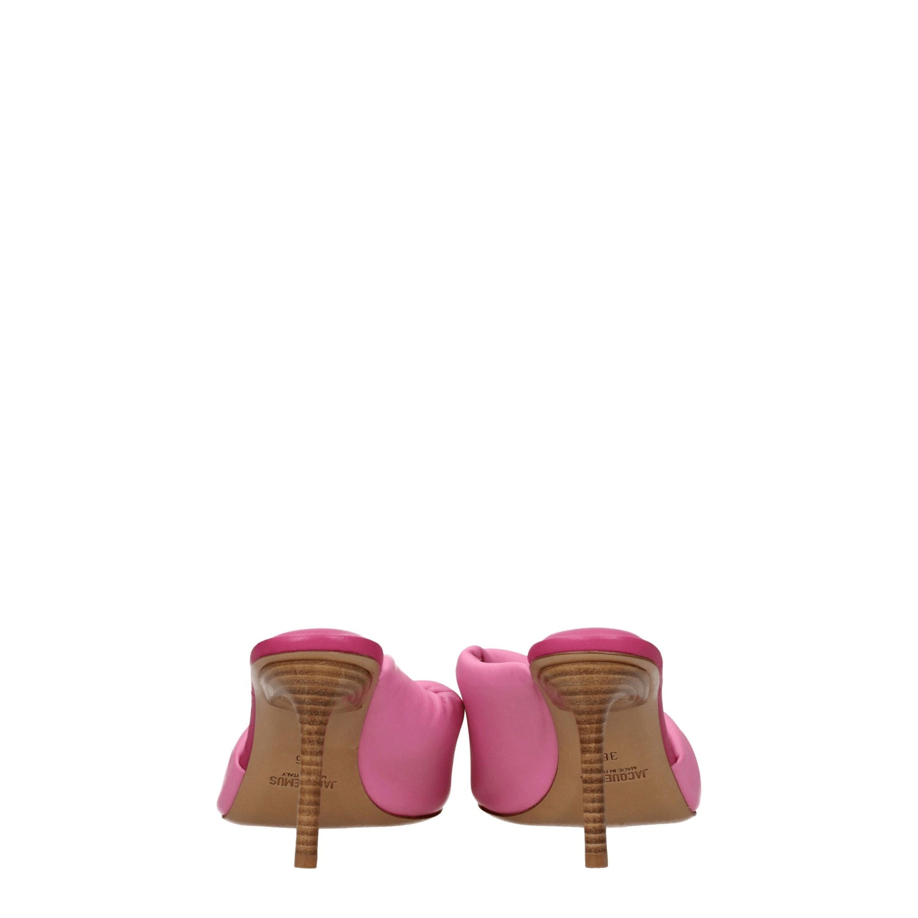 Jacquemus Pink Leather Stiletto Heel Sandals | Regal Royce
