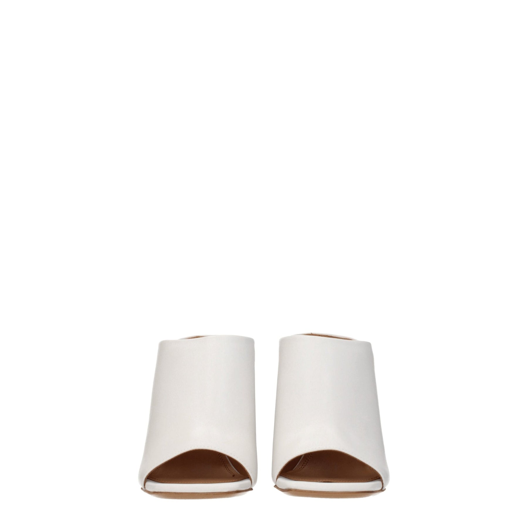 Off-White White Leather Platform Sandals | Regal Royce