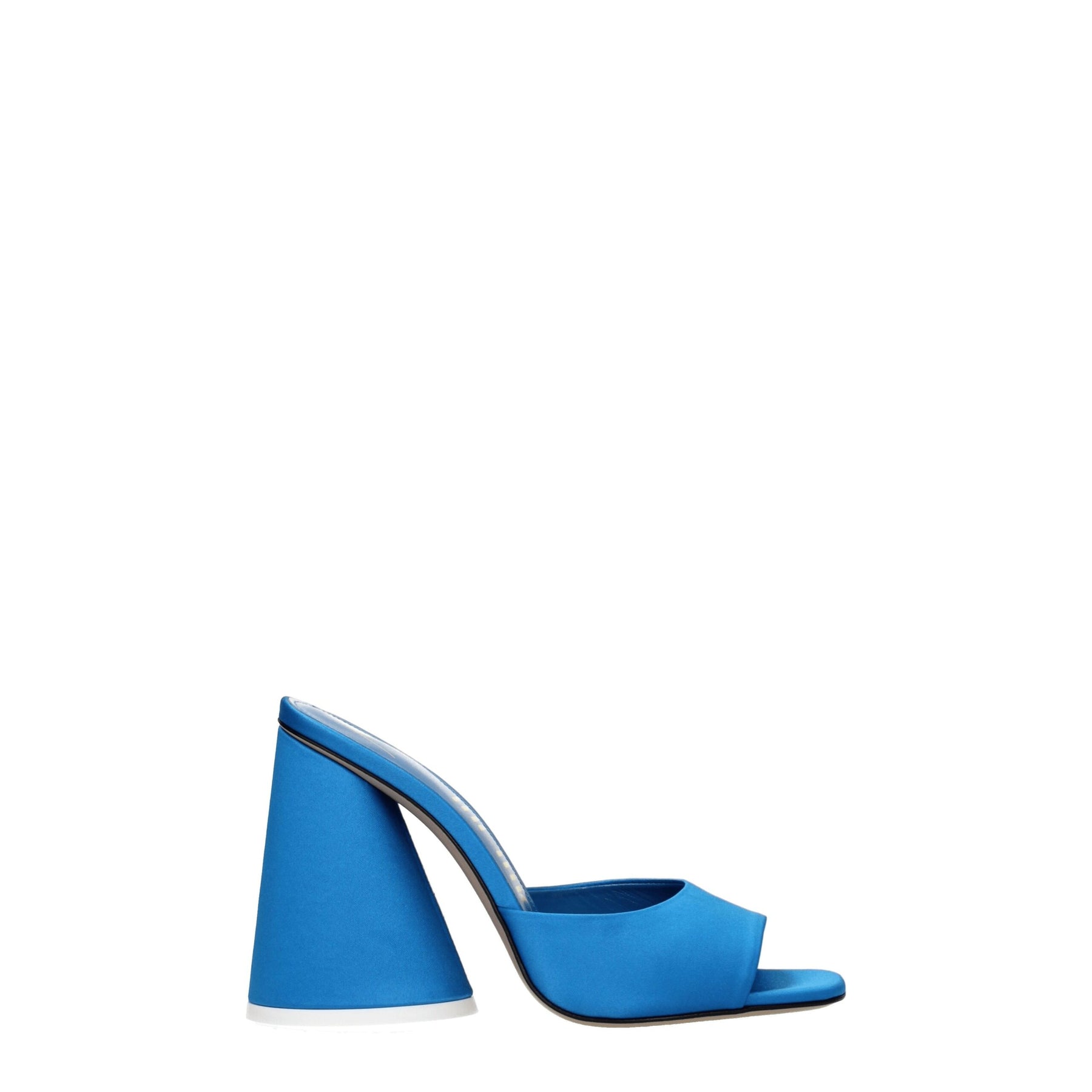The Attico Light Blue Satin Platform Sandals | Regal Royce