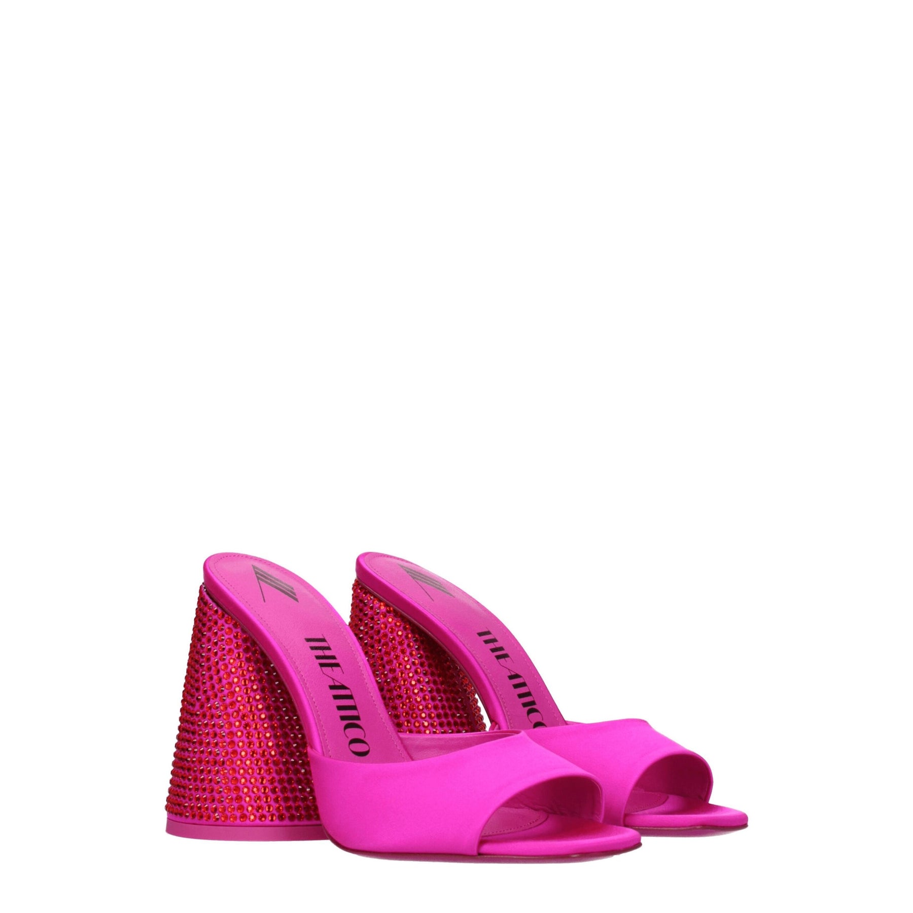 The Attico Pink Satin Platform Sandals | Regal Royce