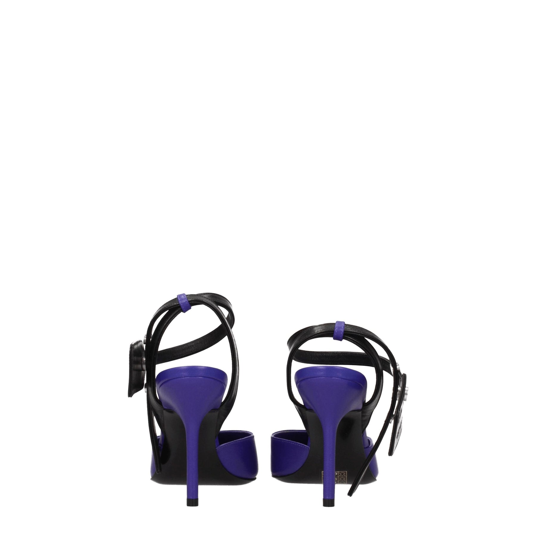 Off-White Purple Leather High Heel Pumps | Regal Royce