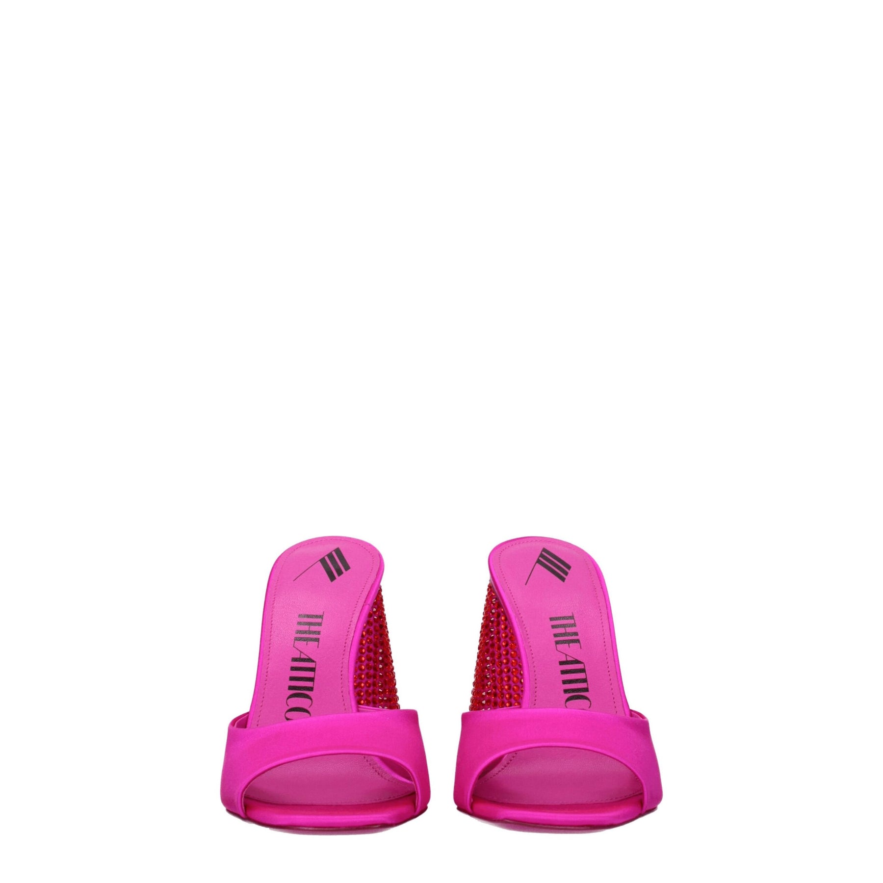 The Attico Pink Satin Platform Sandals | Regal Royce