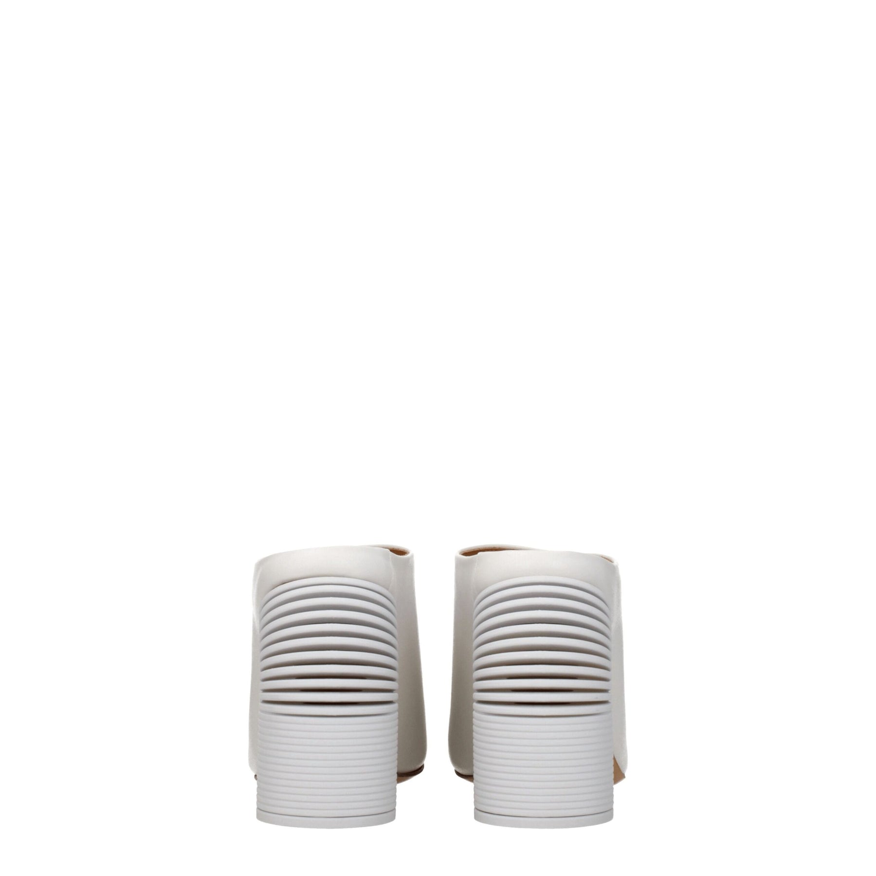 Off-White White Leather Platform Sandals | Regal Royce