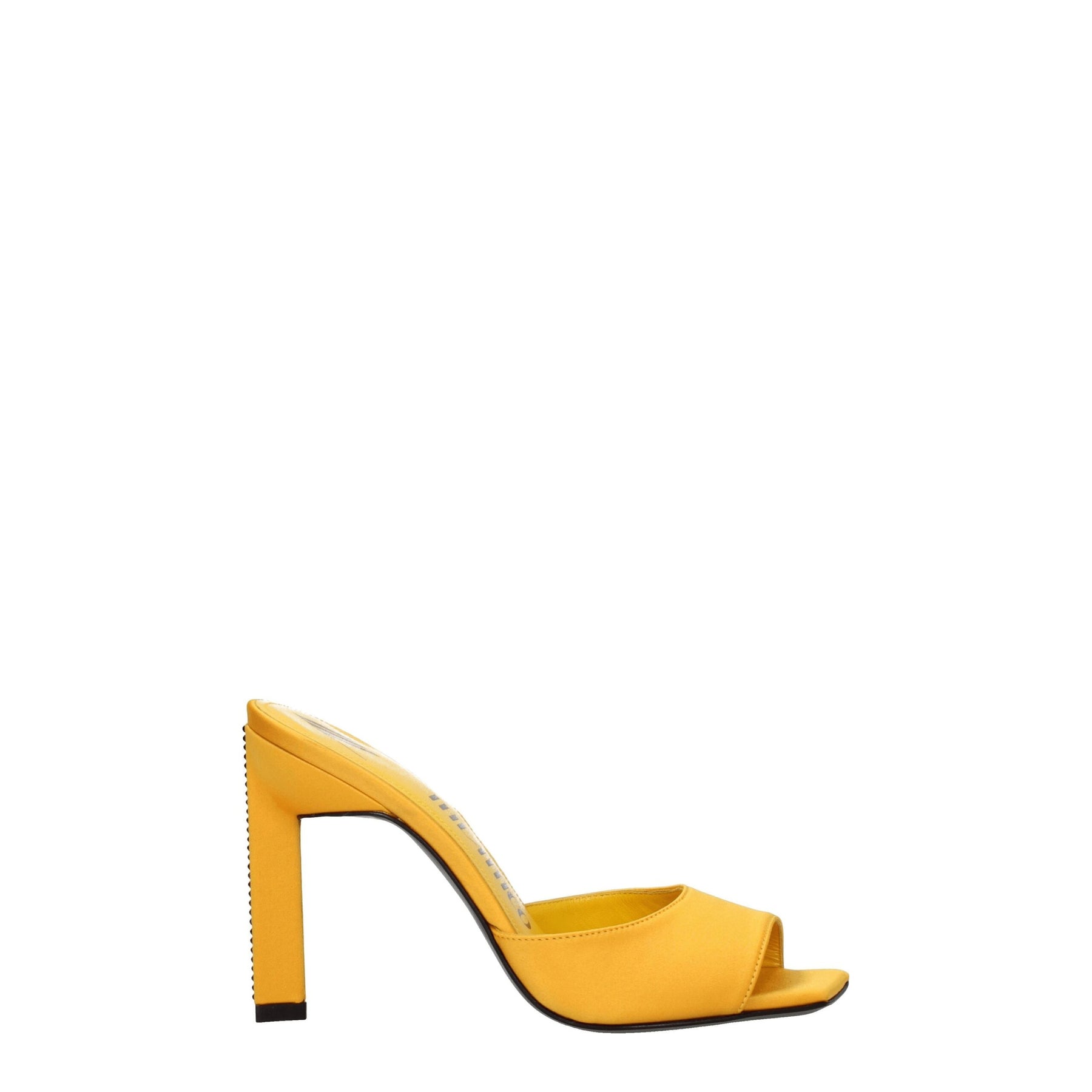 The Attico Orange Satin Stiletto Heel Sandals | Regal Royce