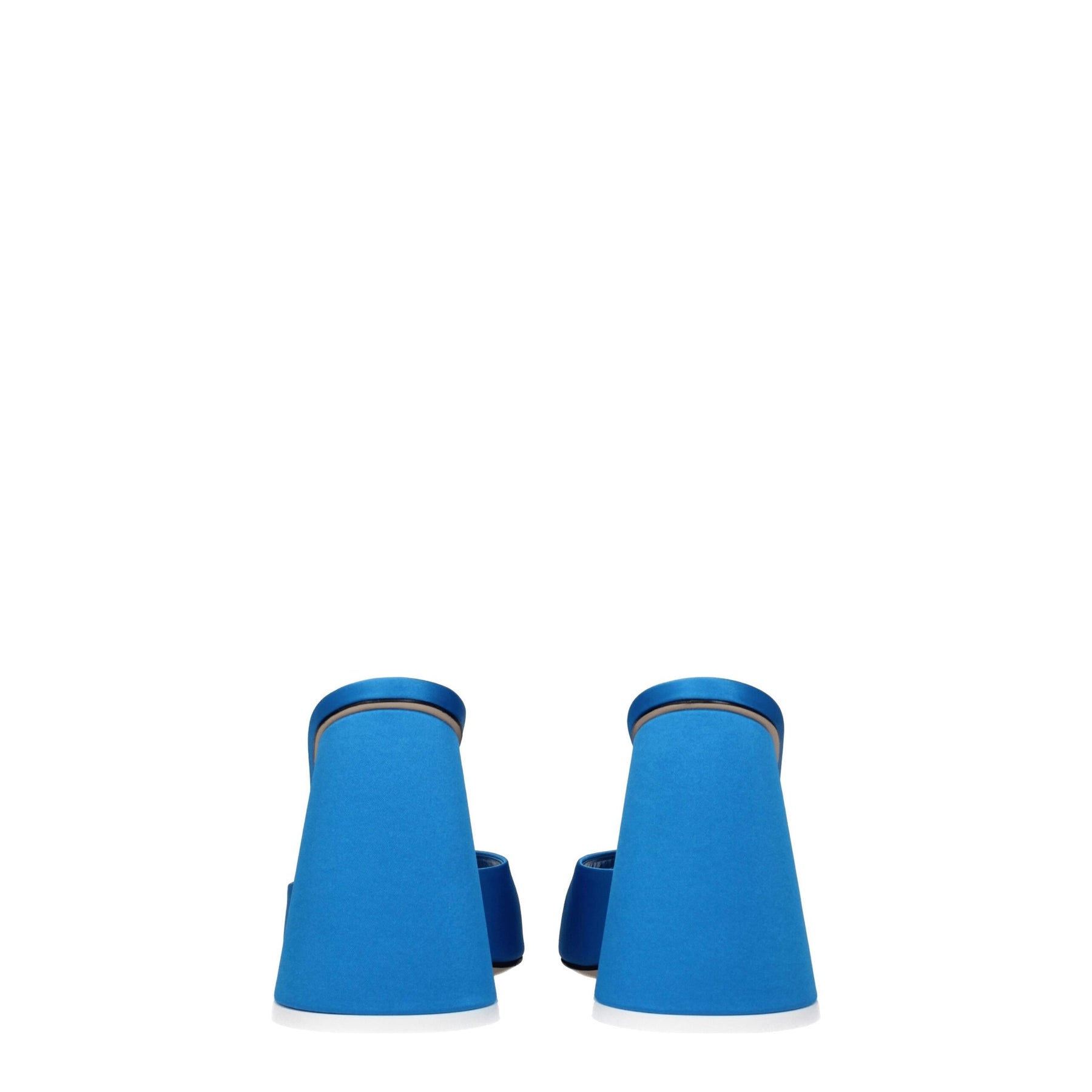 The Attico Light Blue Satin Platform Sandals | Regal Royce