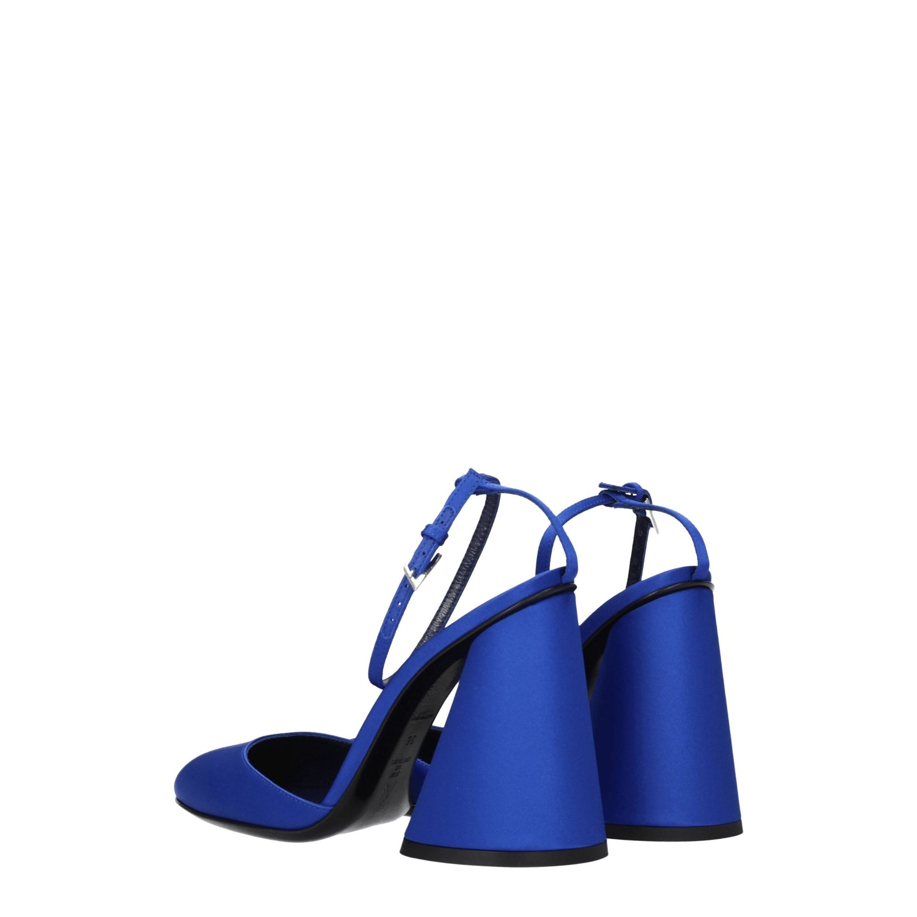 The Attico Blue Satin Platform Sandals | Regal Royce