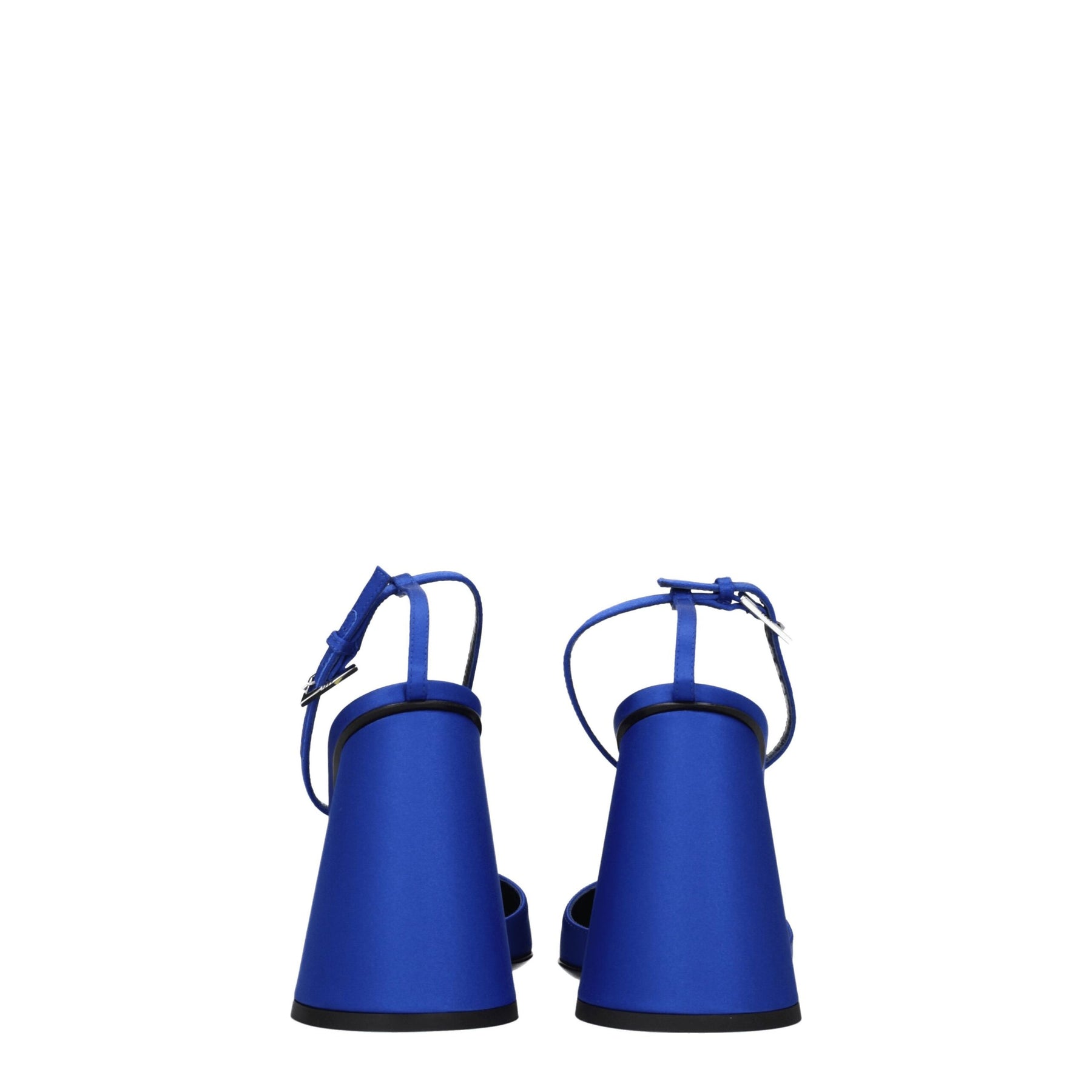 The Attico Blue Satin Platform Sandals | Regal Royce