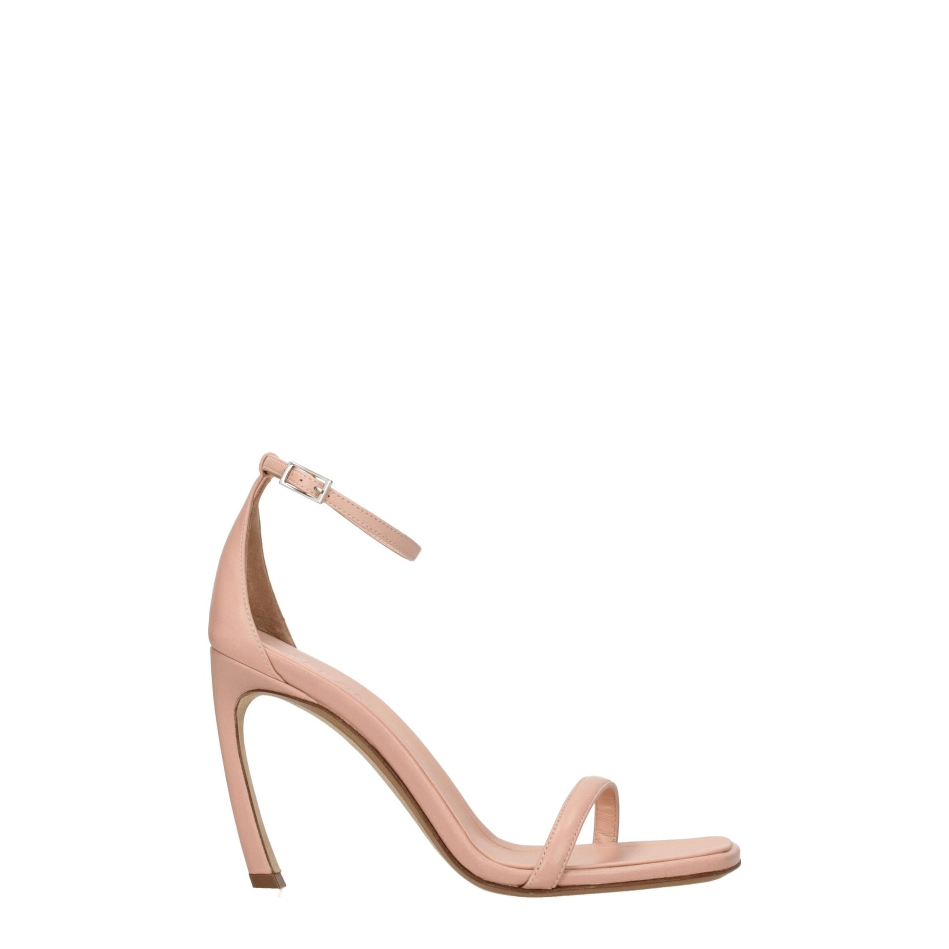 Lanvin Pink Leather Stiletto Heel Sandals
