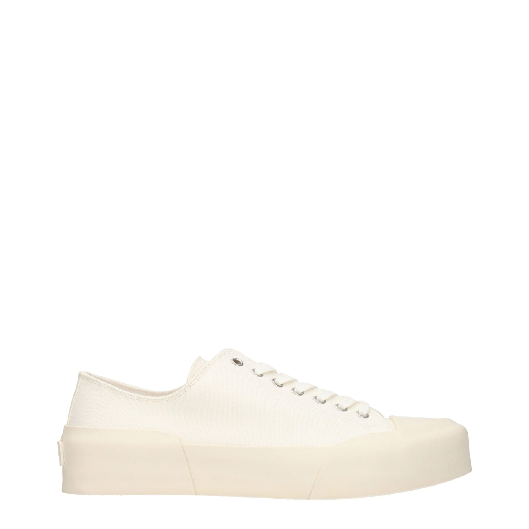 Jil Sander Beige Fabric Low Top Sneakers | Regal Royce