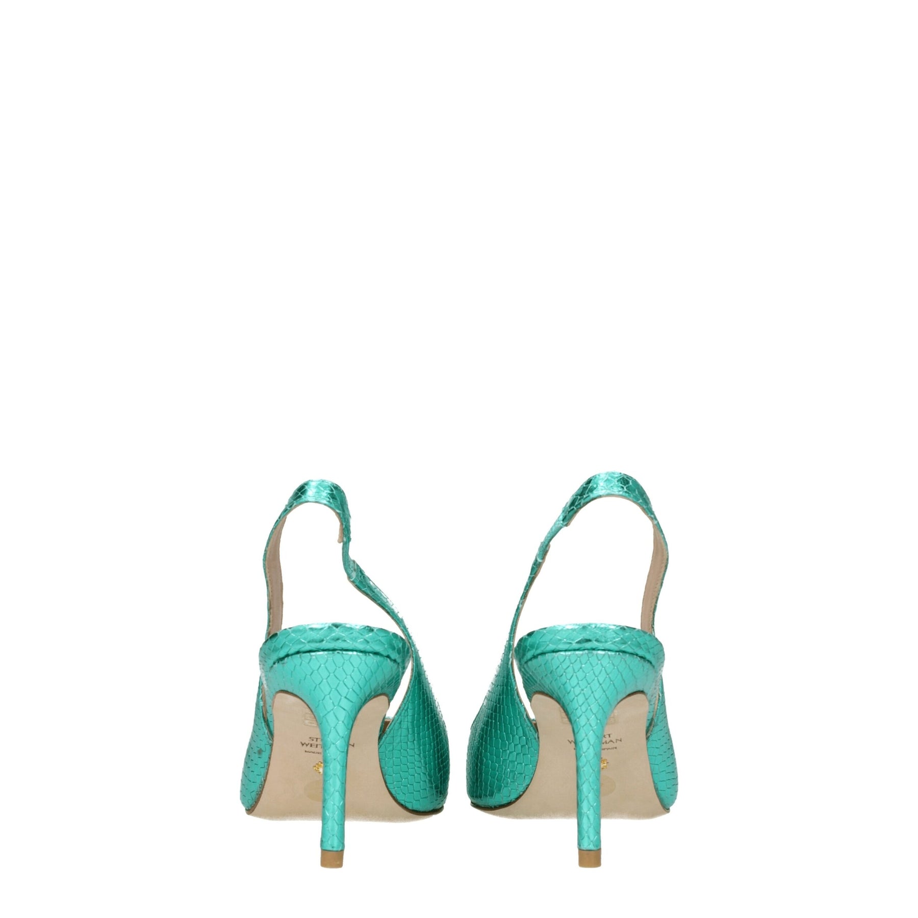 Stuart Weitzman Green Leather High Heel Pumps | Regal Royce