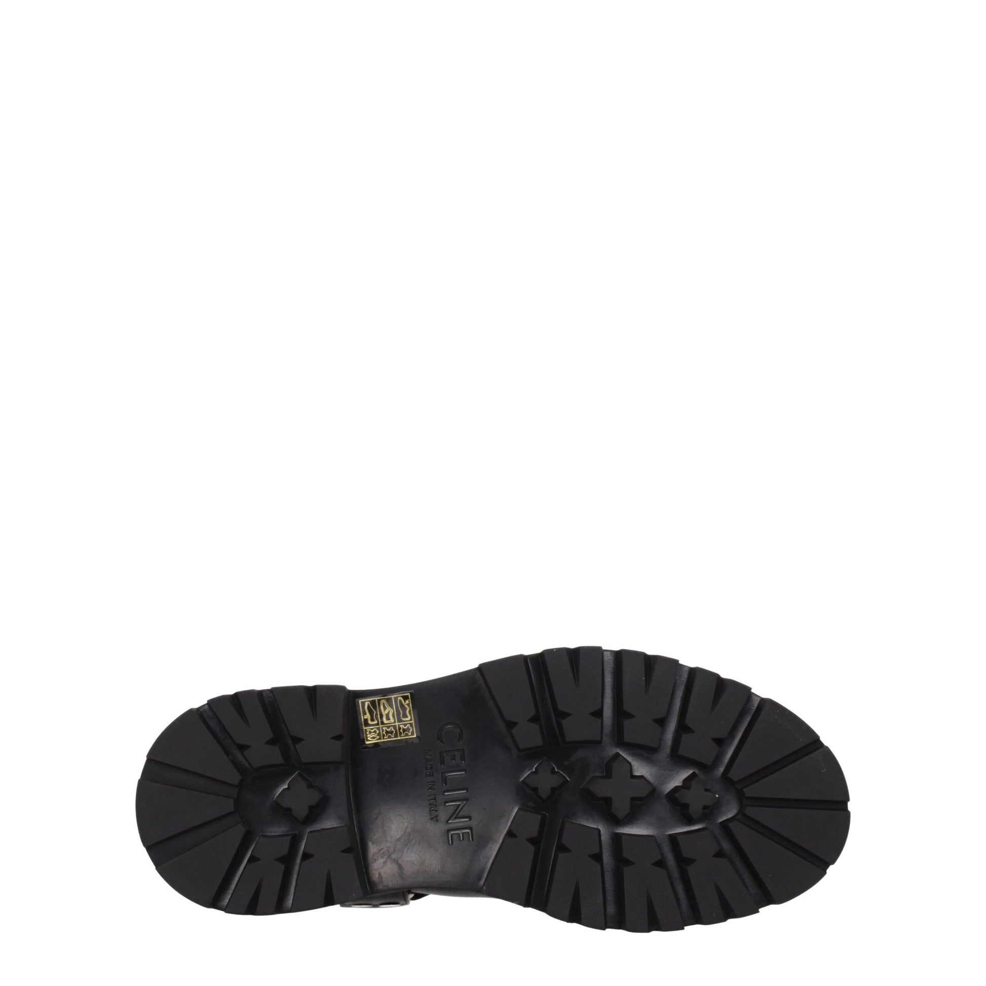 Celine Gold Leather Ankle Boots