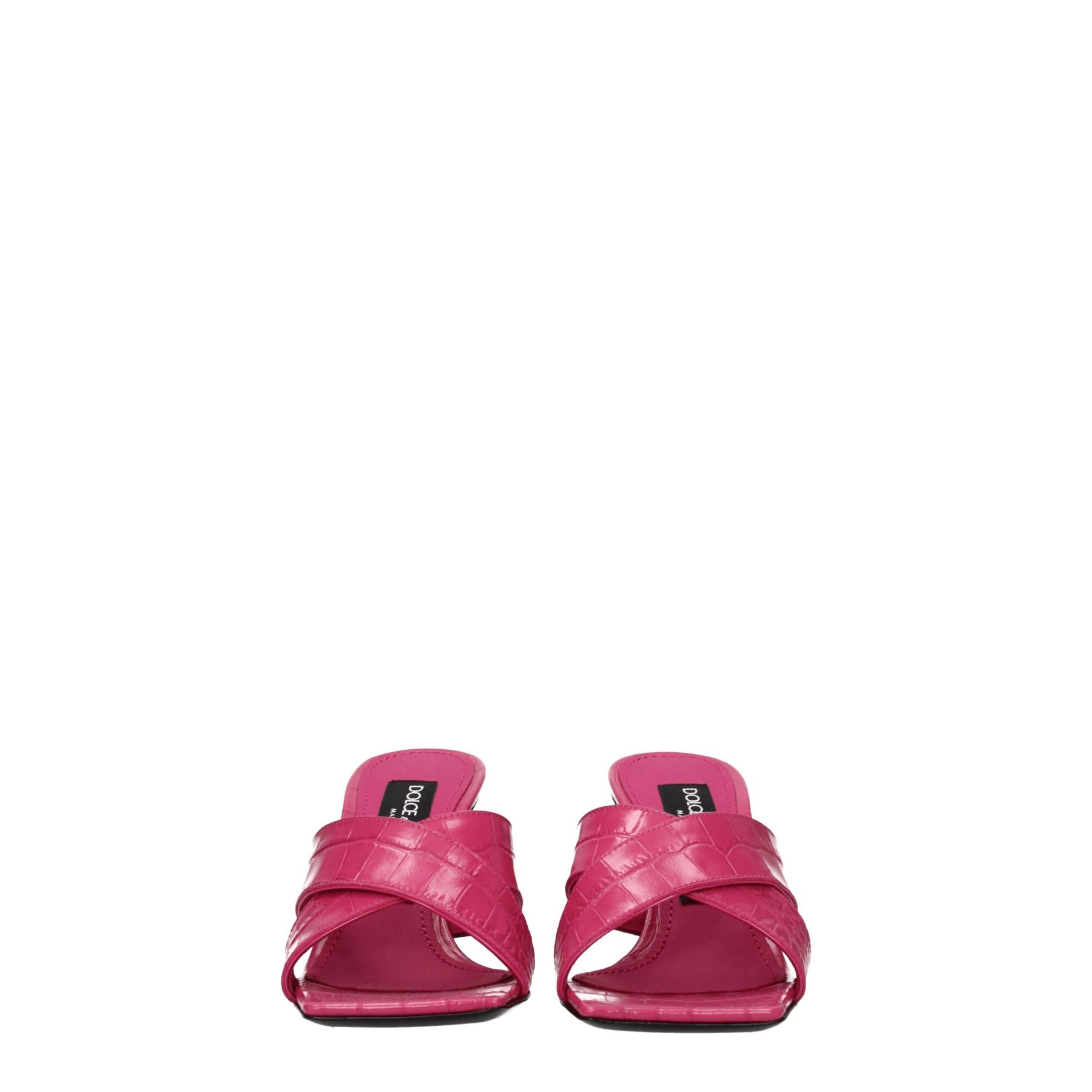 Dolce & Gabbana Pink Leather Platform Sandals | Regal Royce