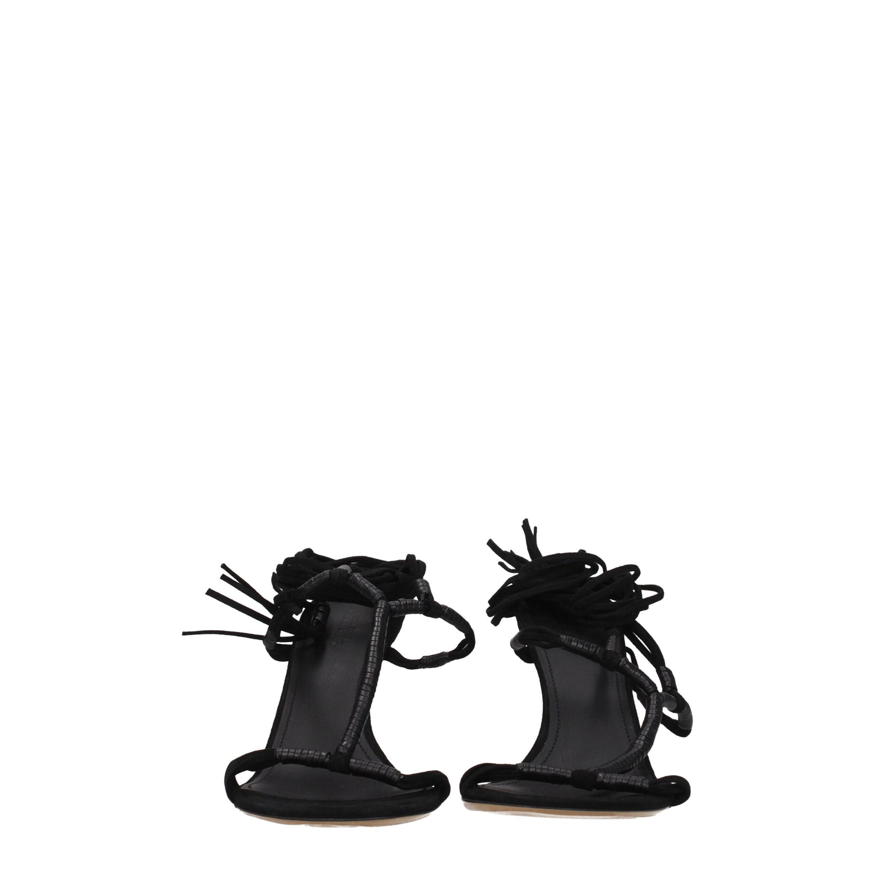 Isabel Marant Black Leather Stiletto Heel Sandals | Regal Royce