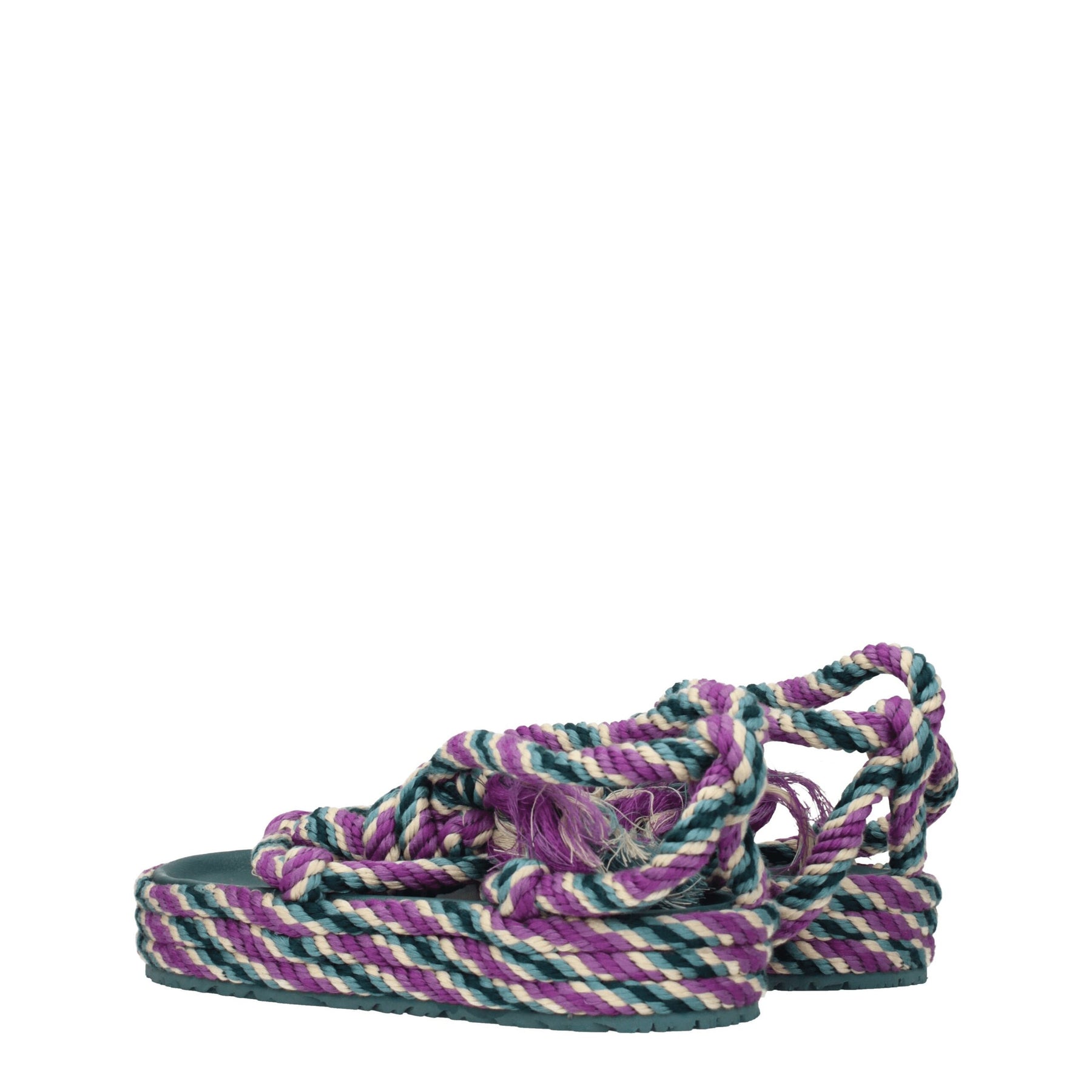 Isabel Marant Multicolor Fabric Flat Sandals | Regal Royce