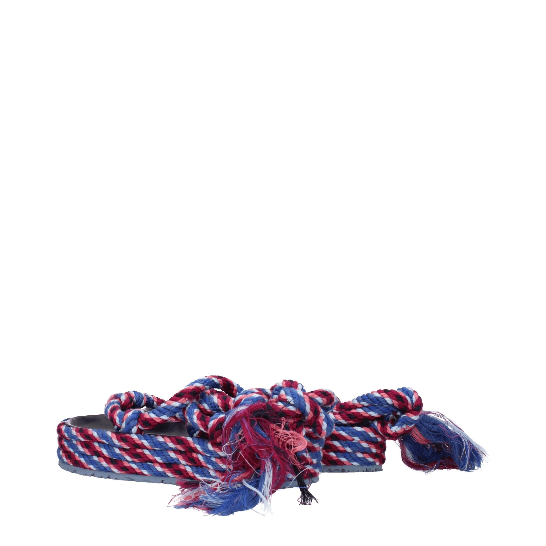 Isabel Marant Blue Fabric Flat Sandals | Regal Royce