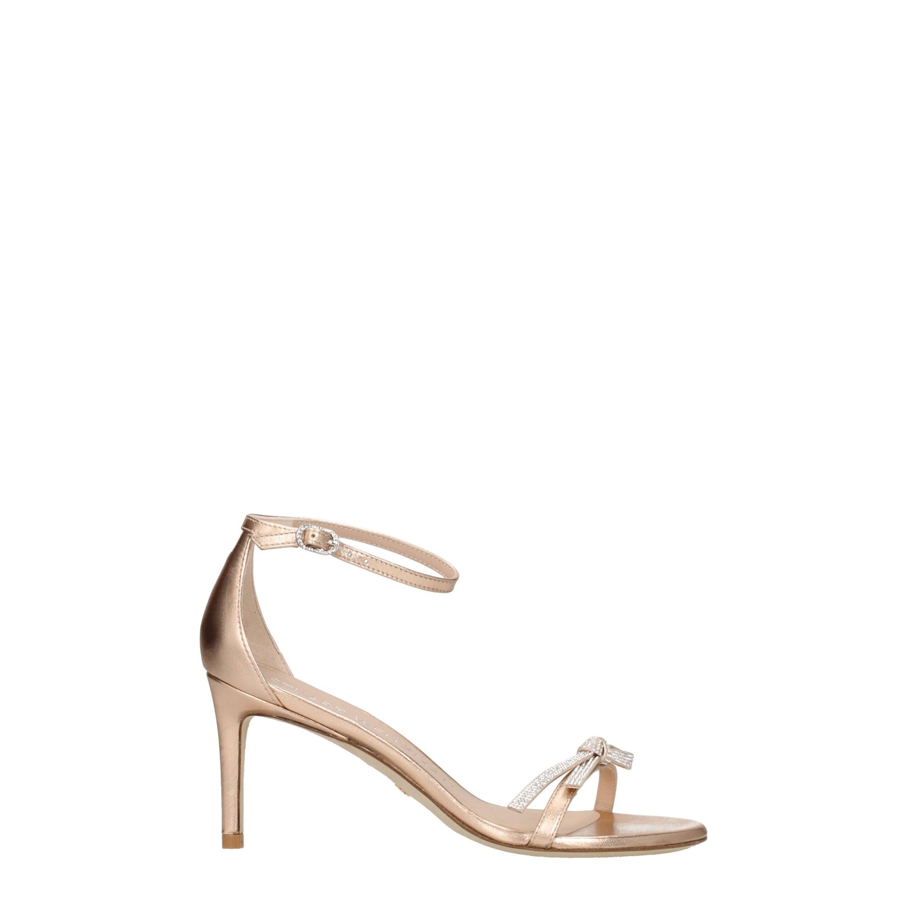 Stuart Weitzman Pink Leather Stiletto Heel Sandals | Regal Royce