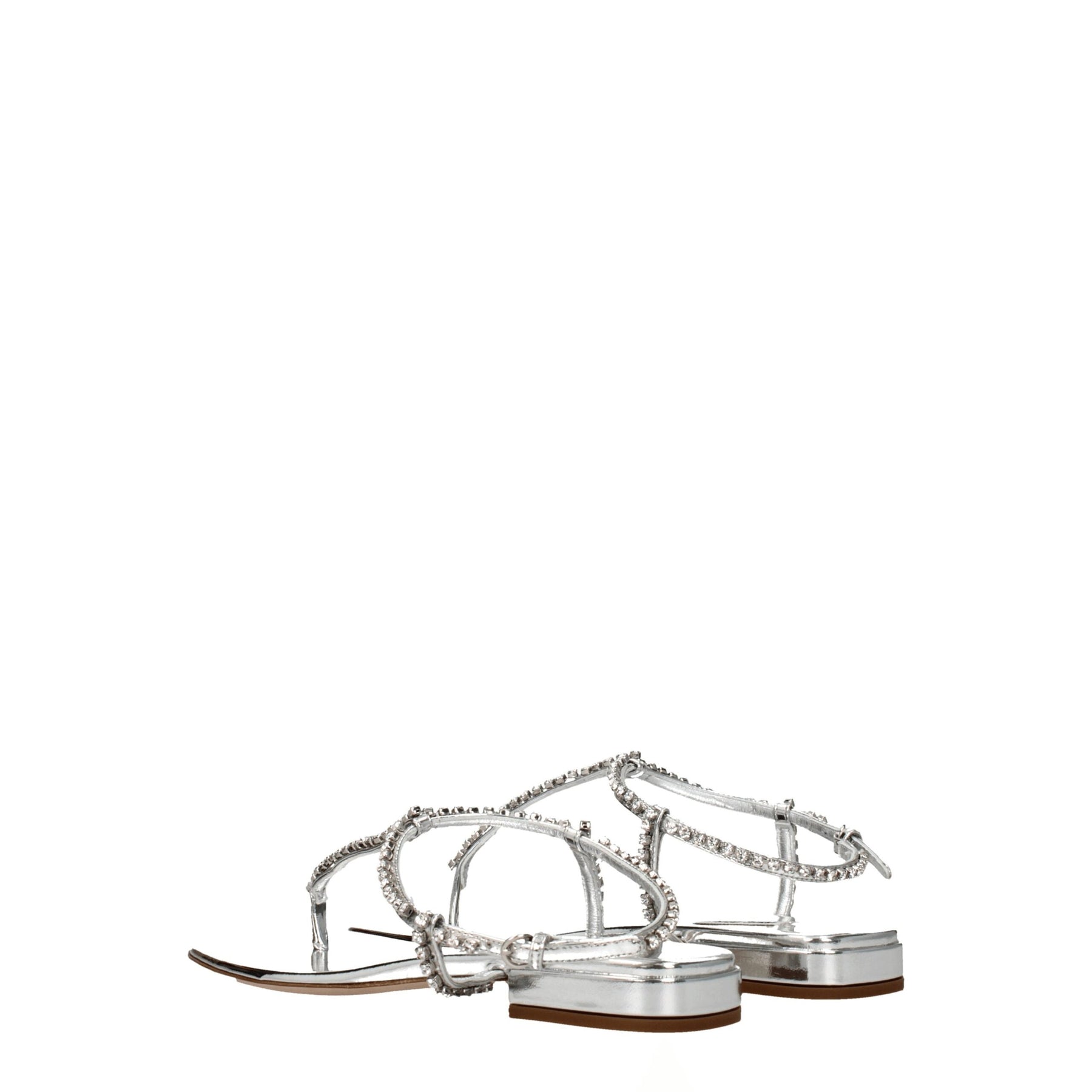 Miu Miu Gray Leather Flip-Flop Sandals | Regal Royce