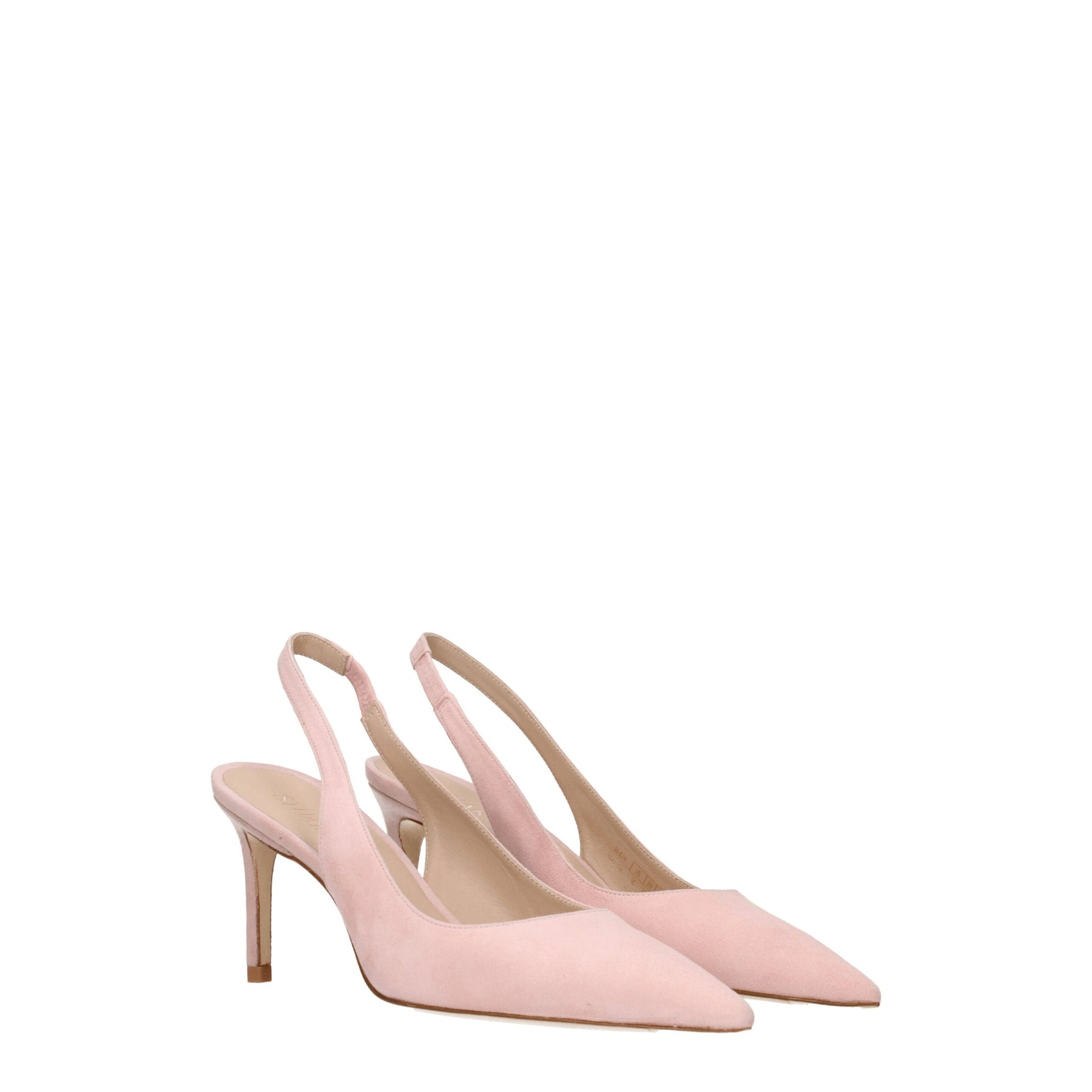 Stuart Weitzman Pink Leather Mid Heel Pumps | Regal Royce