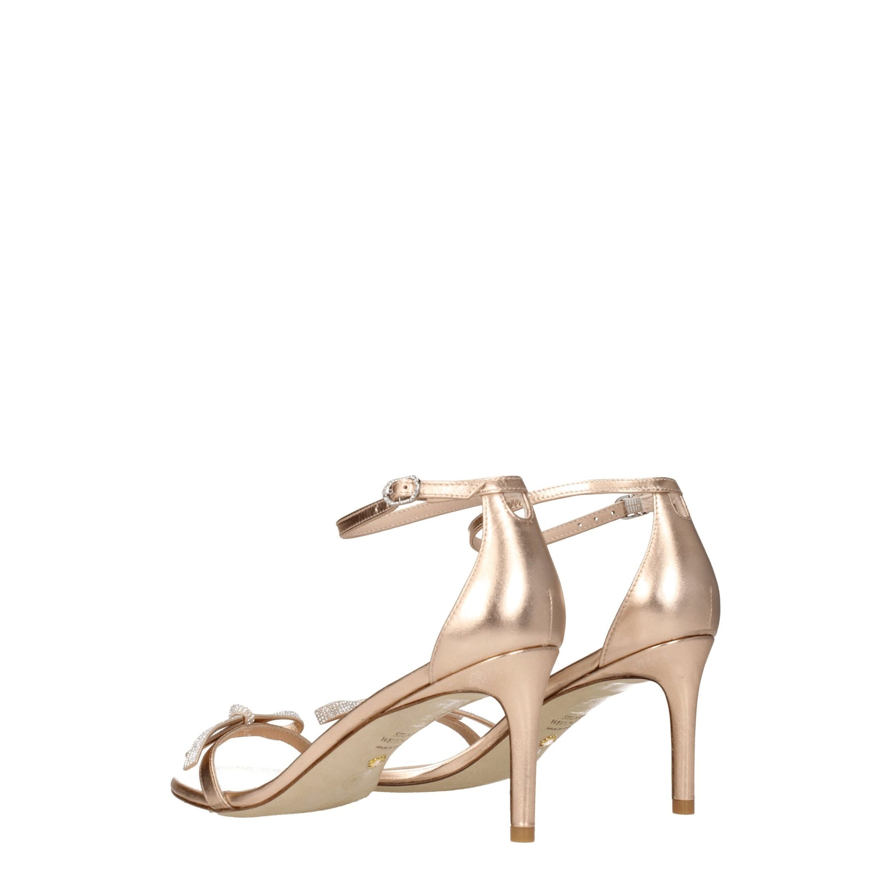 Stuart Weitzman Pink Leather Stiletto Heel Sandals | Regal Royce
