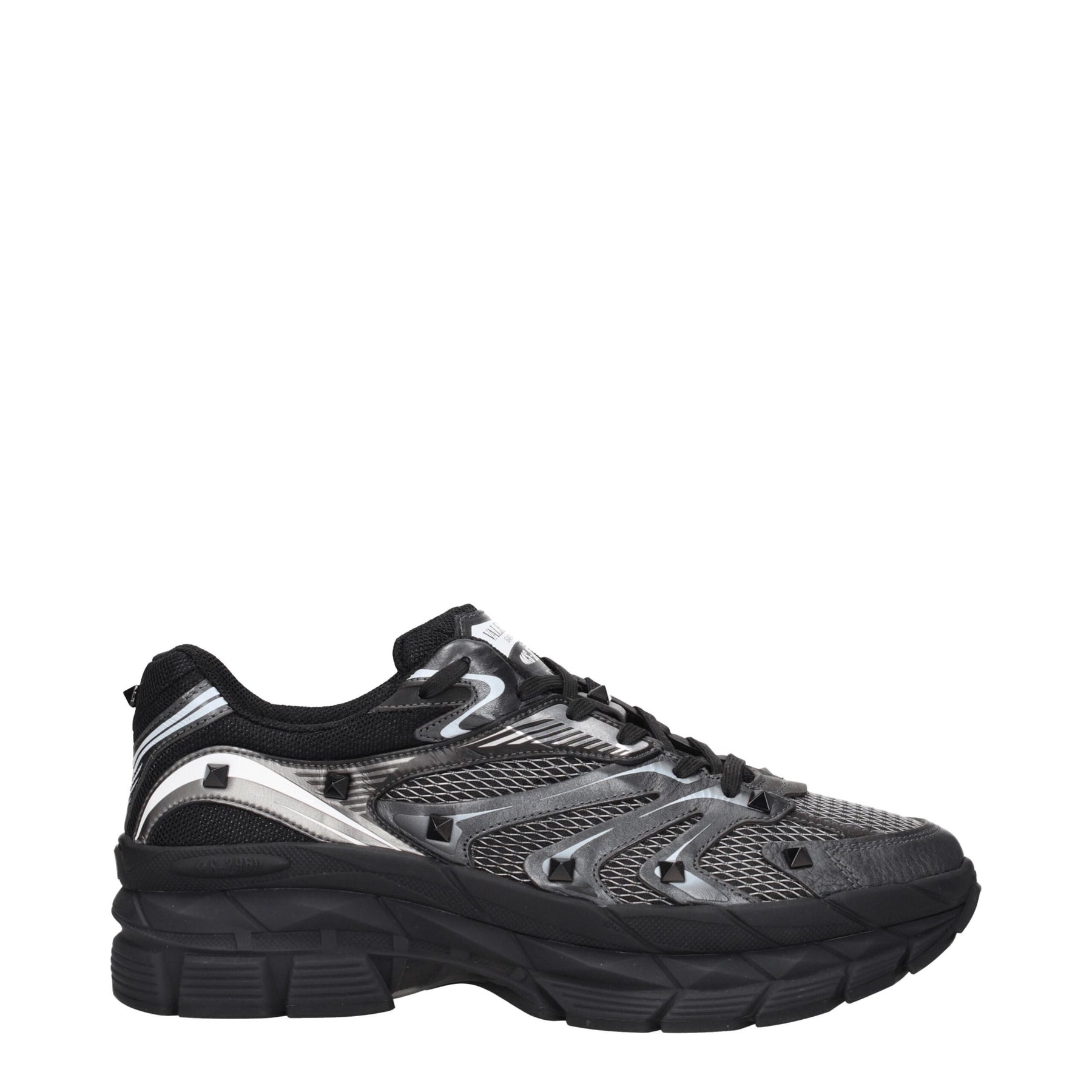 Valentino Garavani Black Fabric Athletic Sneakers | Regal Royce