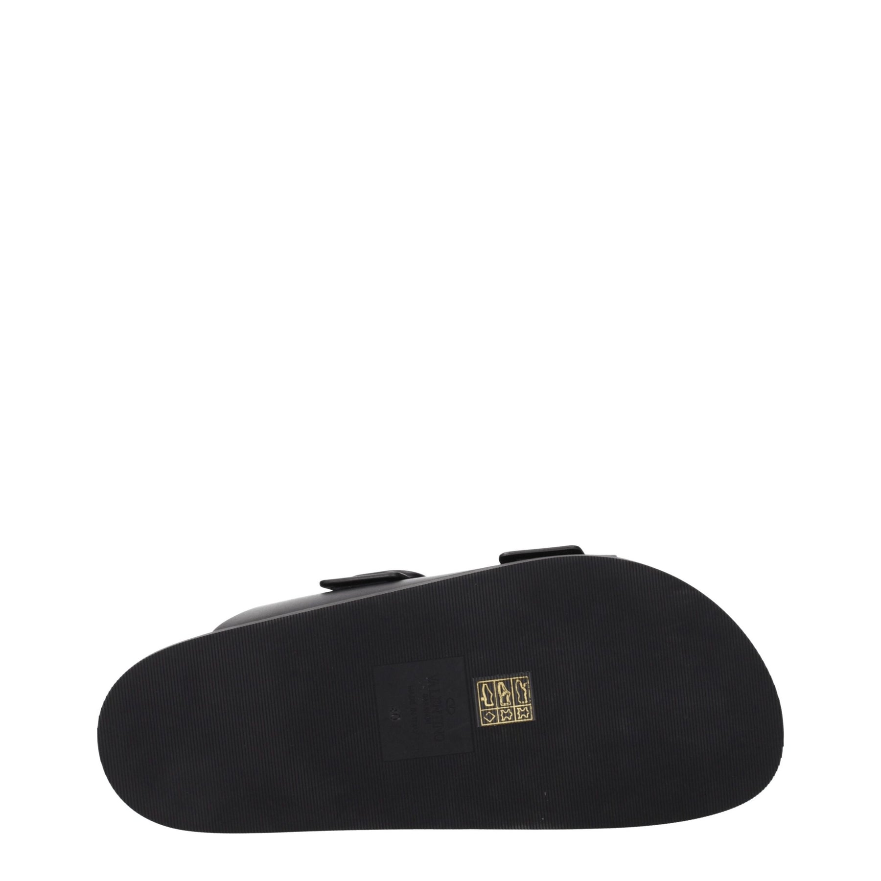Valentino Garavani Black Leather Slippers | Regal Royce