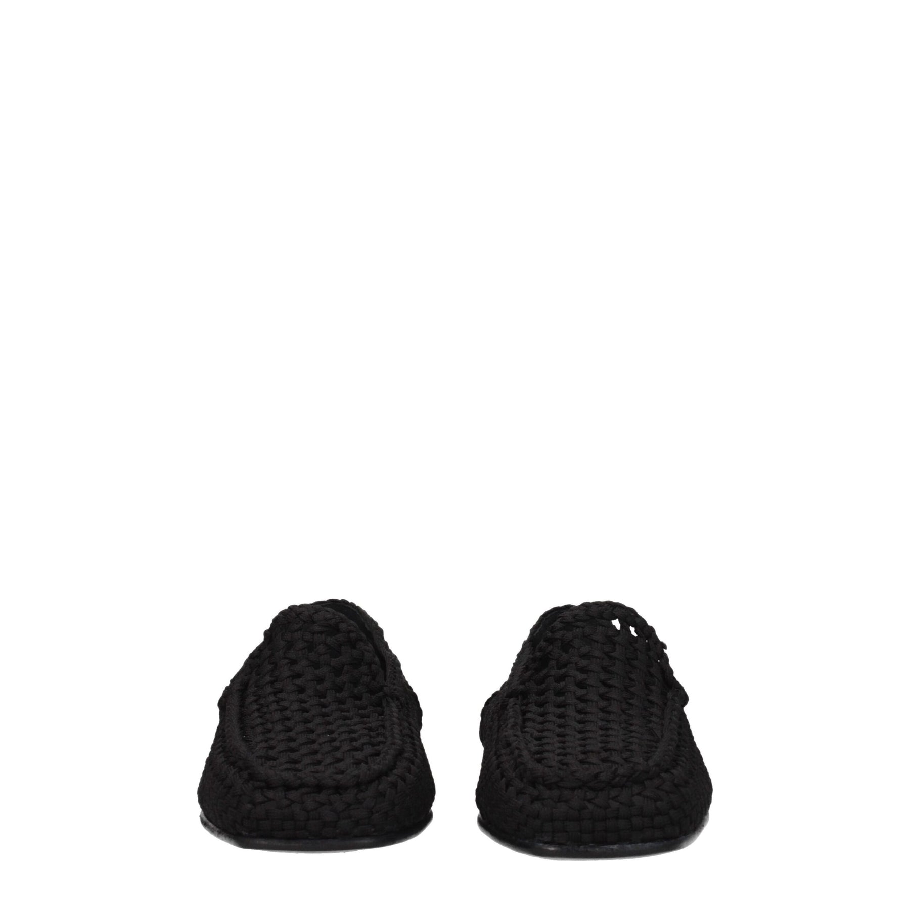 Dolce & Gabbana Black Fabric Slip-On Loafers | Regal Royce