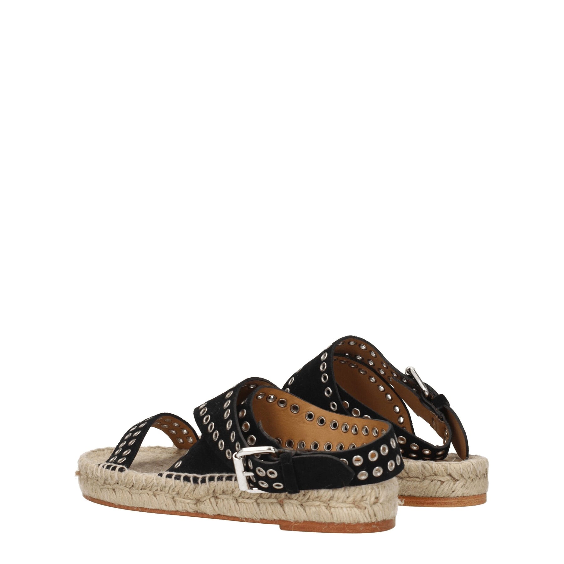Isabel Marant Black Leather Flat Sandals | Regal Royce