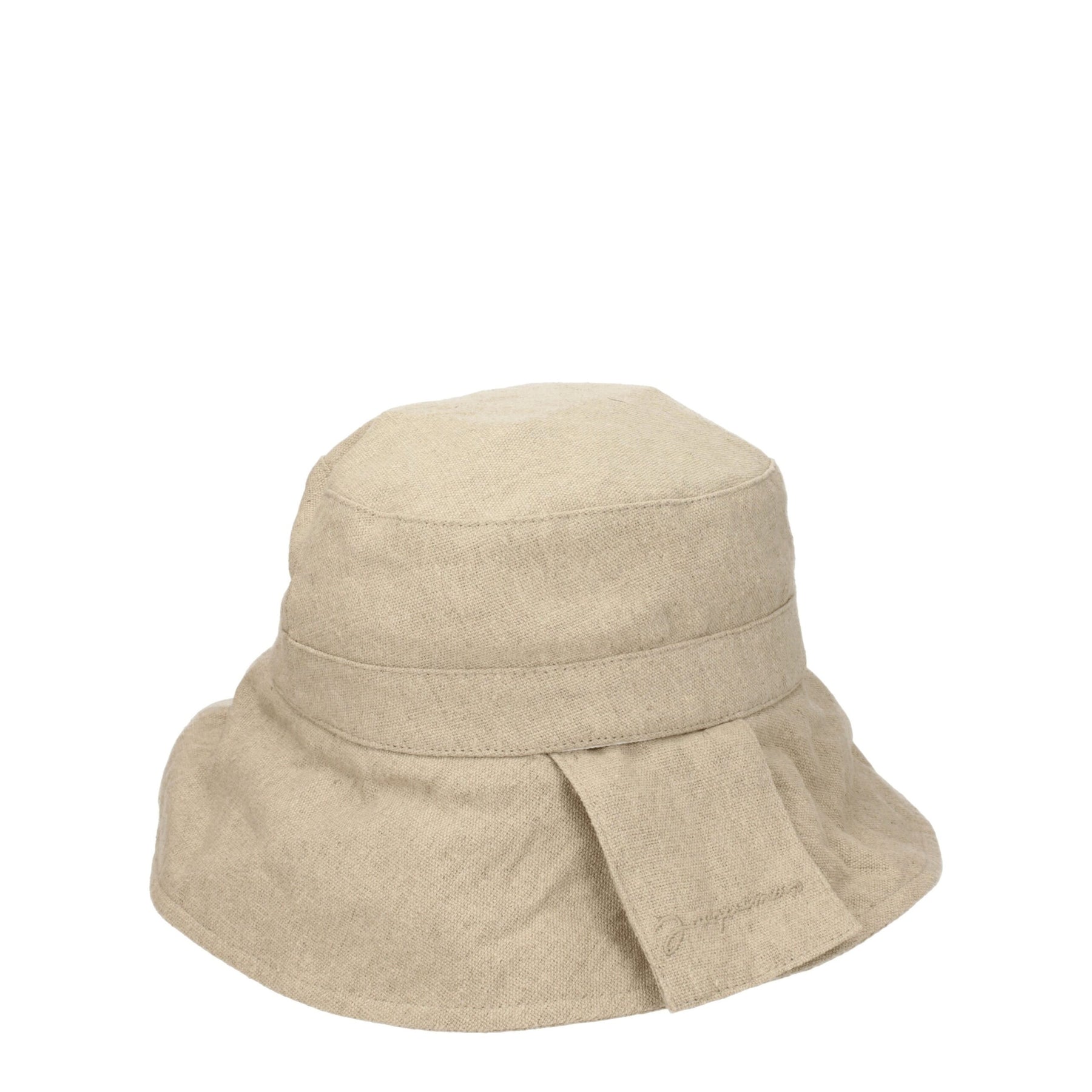 Jacquemus Beige Linen Bucket Hat | Regal Royce