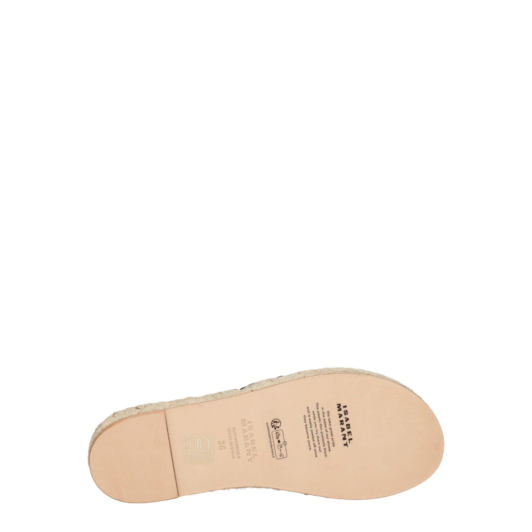 Isabel Marant Black Leather Flat Sandals | Regal Royce