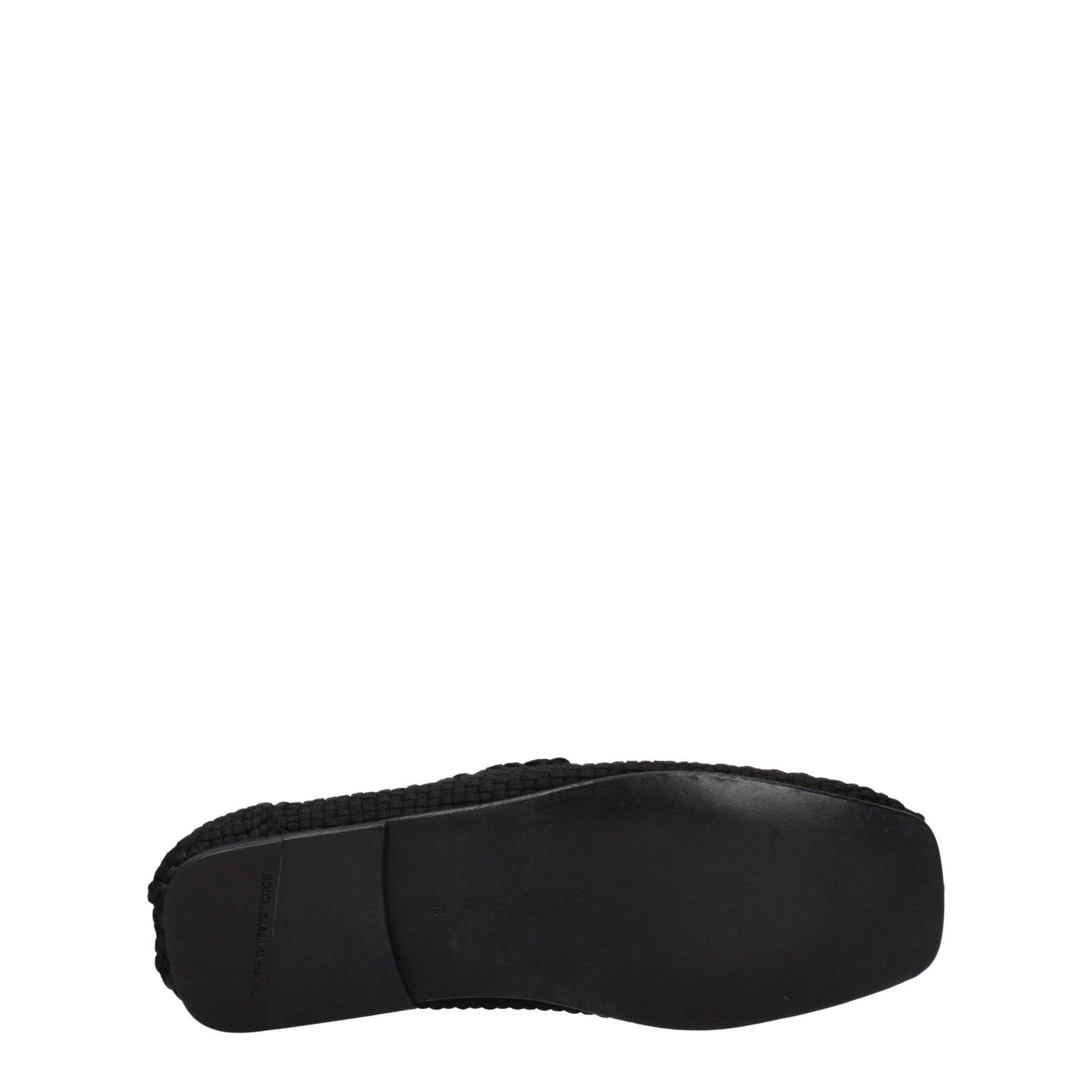 Dolce & Gabbana Black Fabric Slip-On Loafers | Regal Royce
